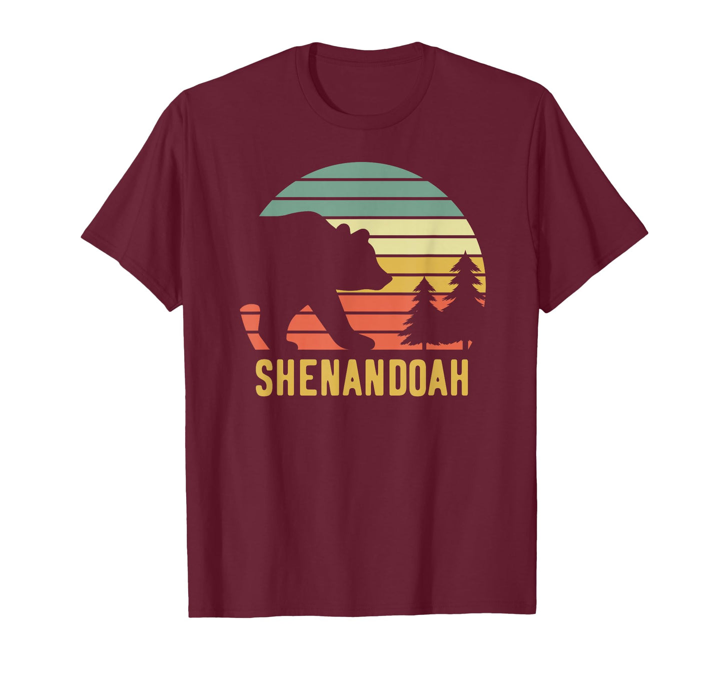 Vintage Shenandoah National Park Retro Bear Souvenir Gift T-Shirt