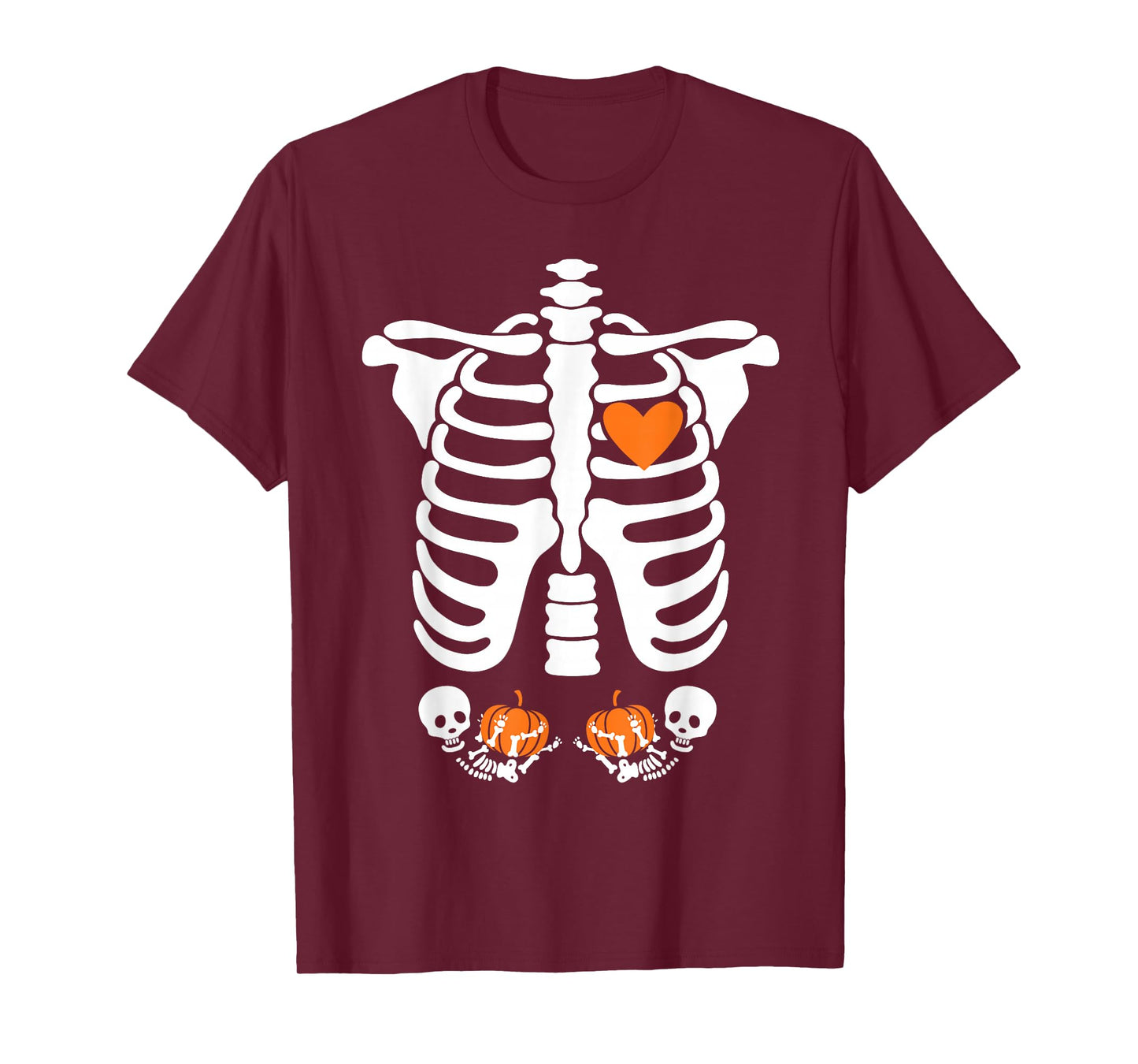 Halloween X-Ray Pregnancy Shirt Expecting Twins Babies T-Shirt