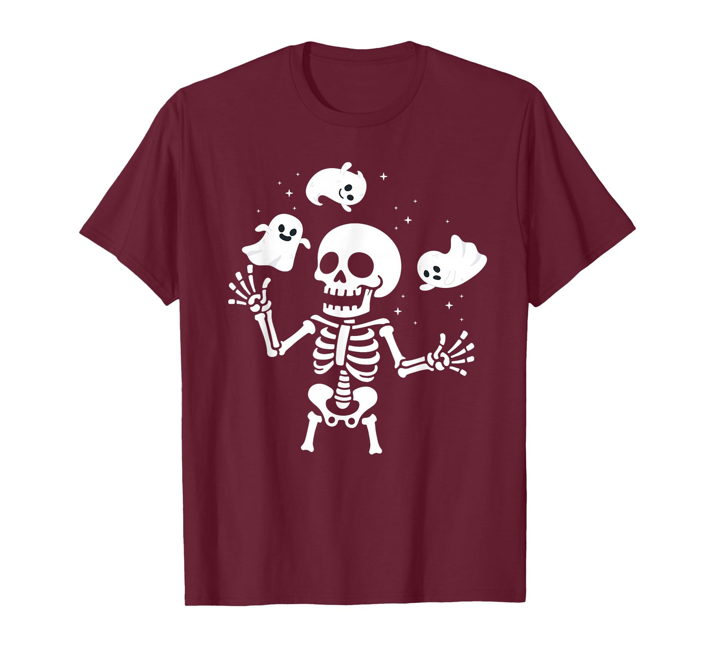 Boo Ghost Scary Spooky Skeleton Funny Halloween T-Shirt