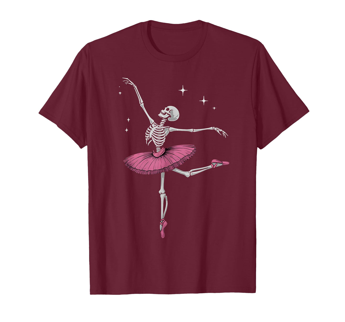 Skeleton Ballerina Funny Halloween Ballet Skeleton for Women T-Shirt