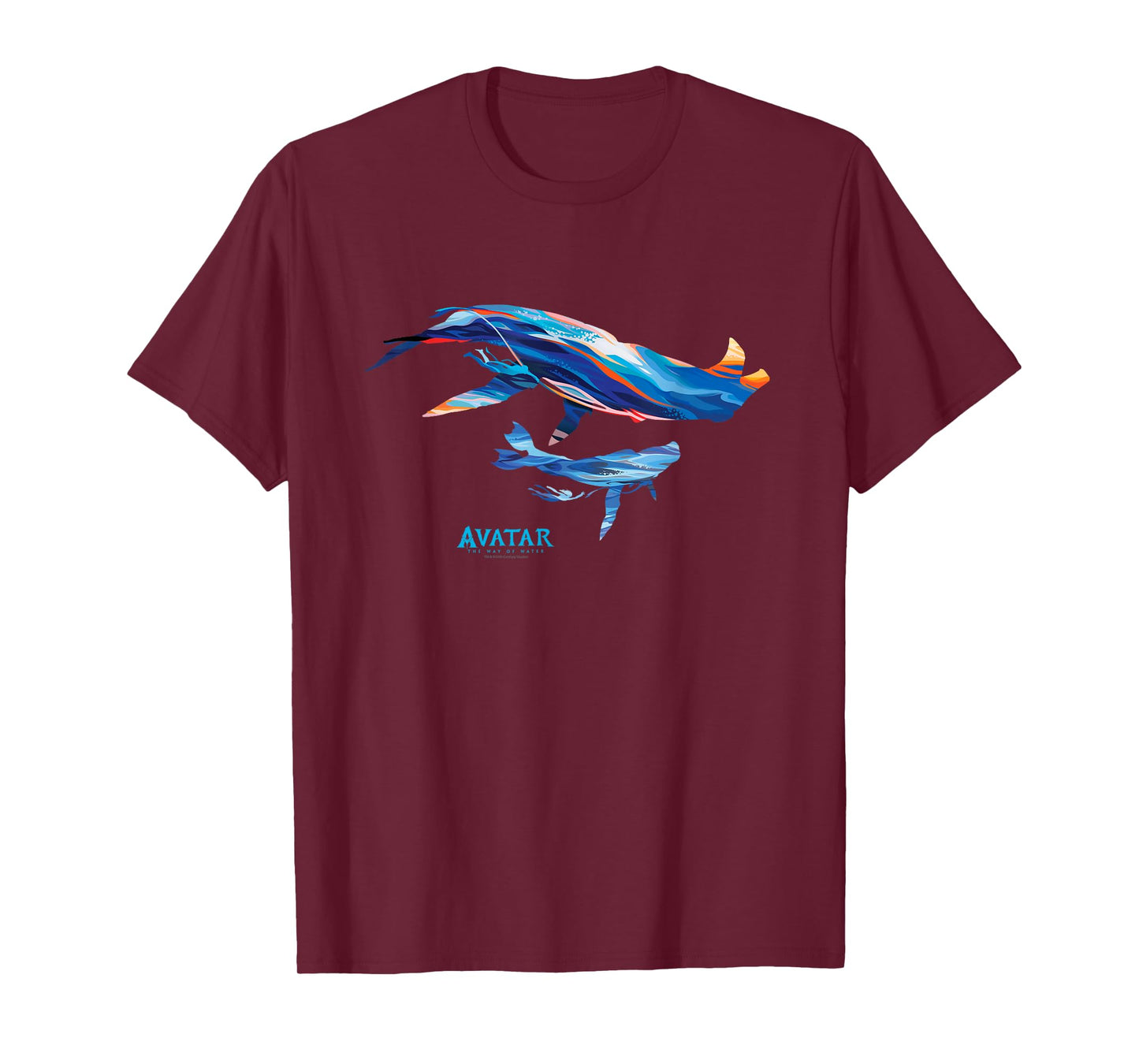 Avatar: The Way of Water Tulkun Mother and Calf Illustrated T-Shirt