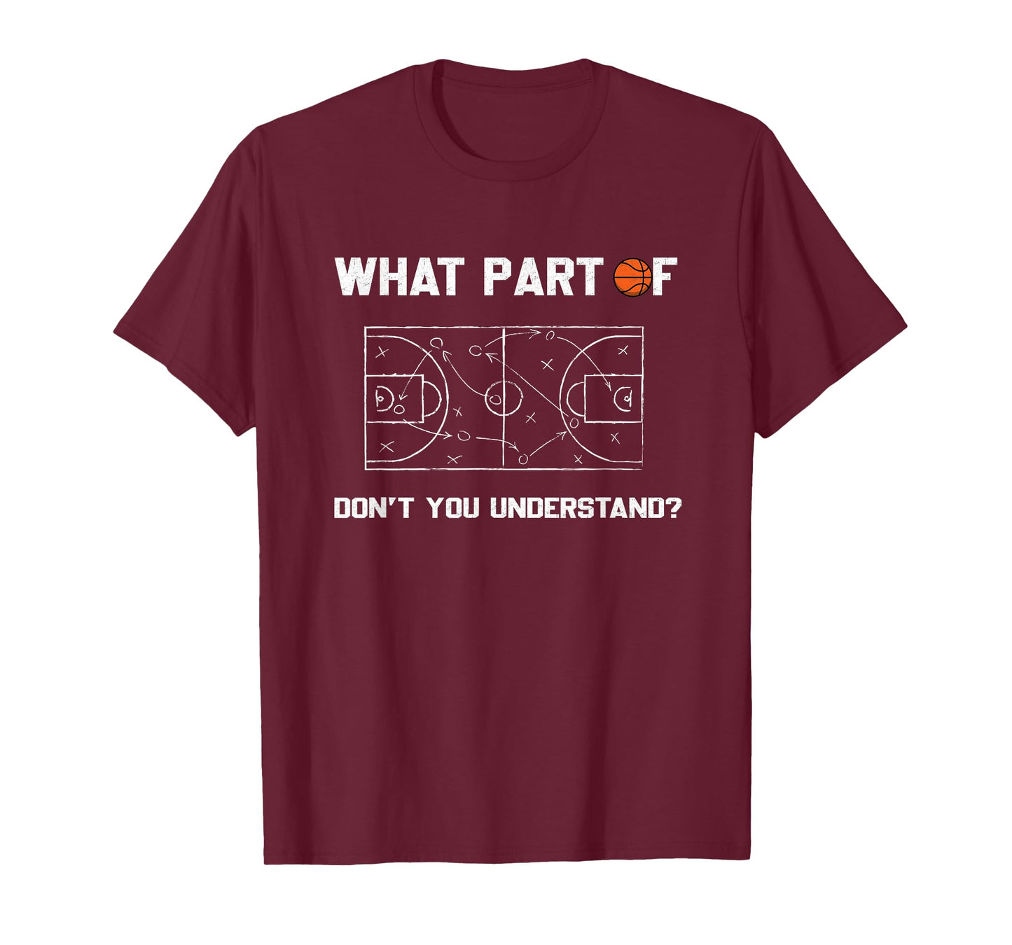 What Part Of Don't You Understand Funny Basketball Coach T-Shirt