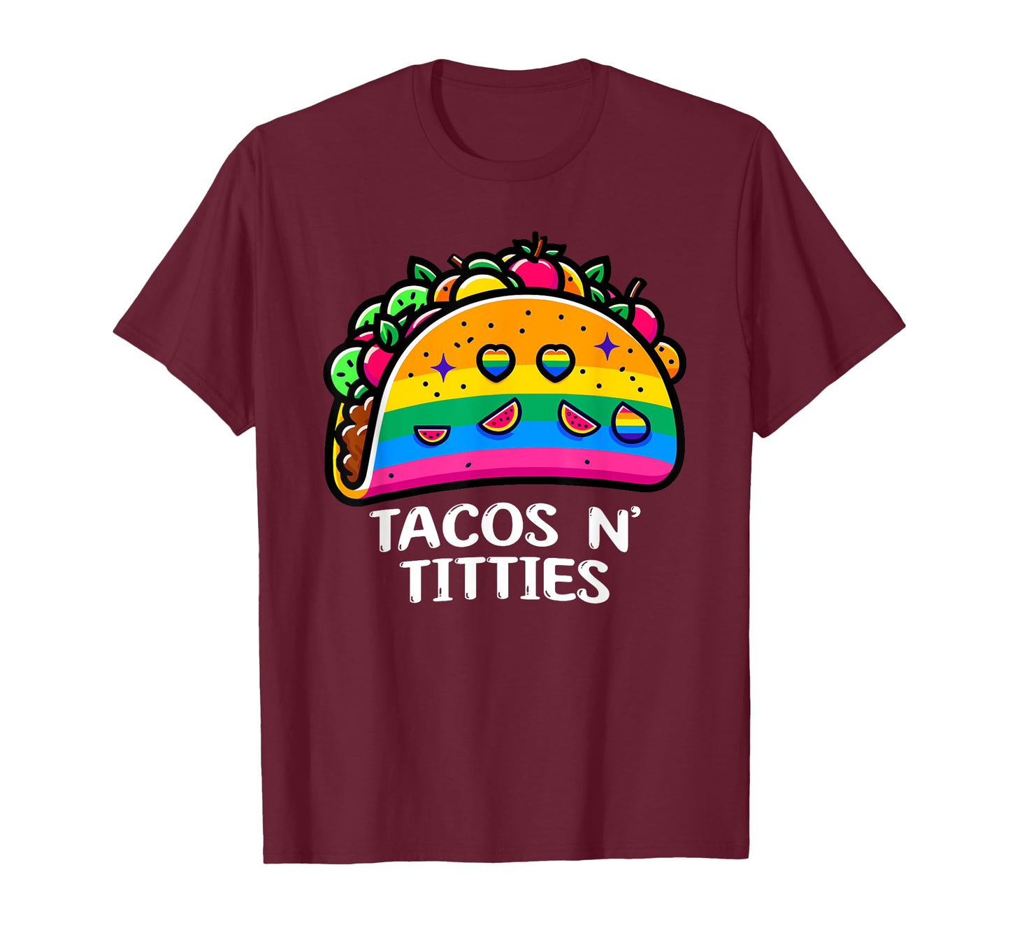 CharlIan Minds - LGBT Pride Funny Tacos Lover Tacos and Titties Funny LGBT Gay Pride Lesbian LGBTQ T-Shirt