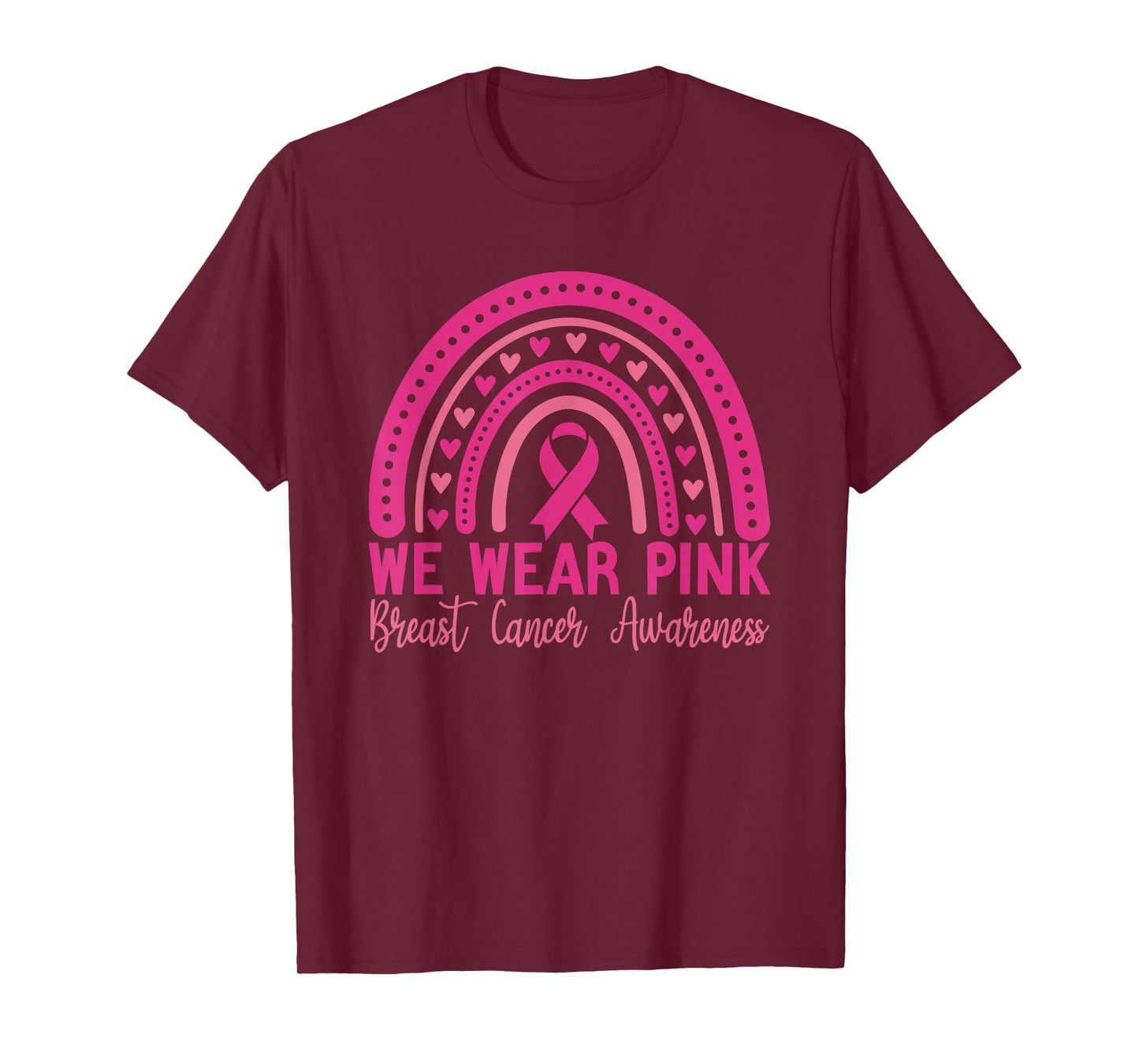 In October We Wear Pink breast cancer awareness T-Shirt