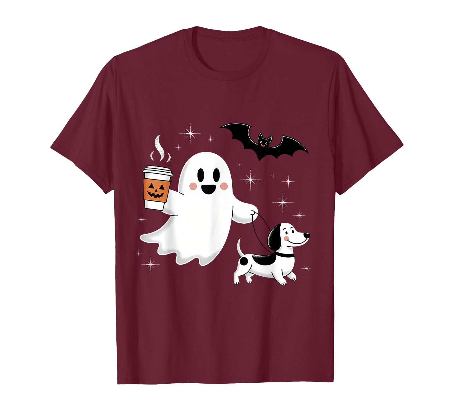 Funny Dachshund Halloween Spooky Season Weenie Dog Men Women T-Shirt