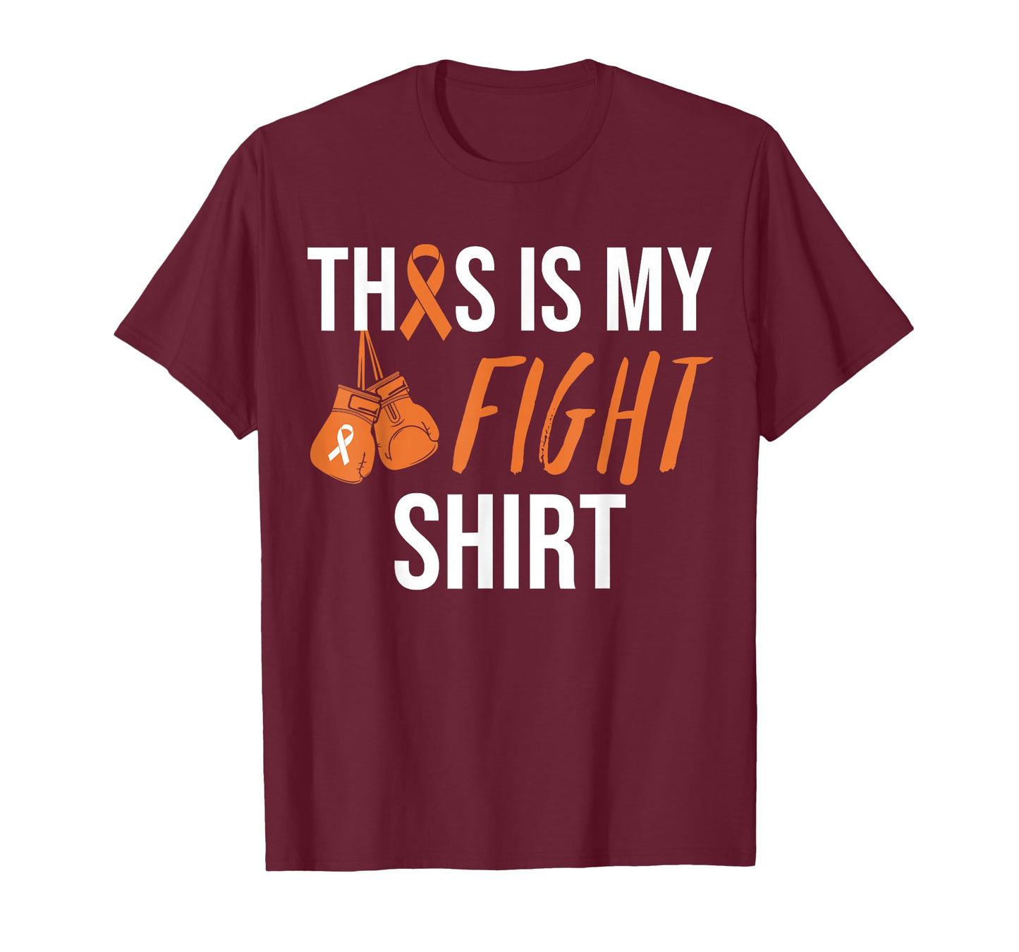 Kidney Cancer Awareness Orange Ribbon T-Shirt