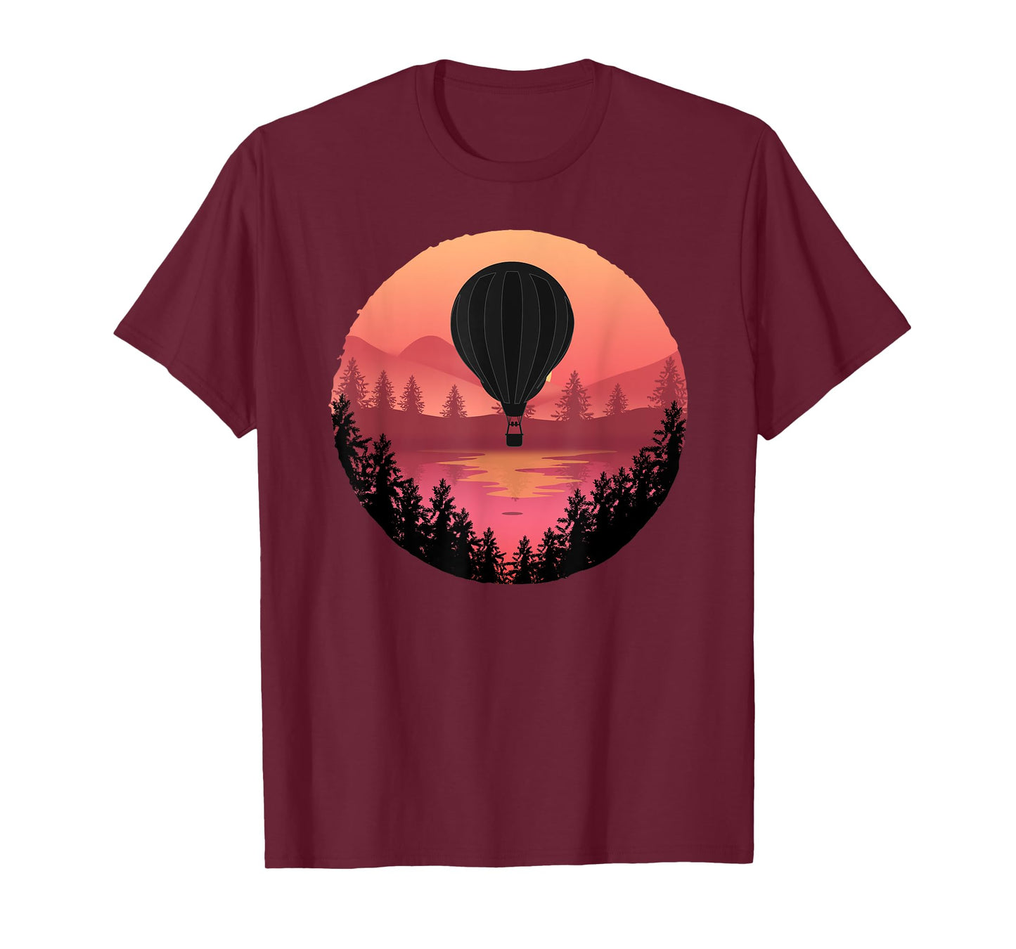 Pretty Flying Hot Air Balloon: Cool Sunset Ballooning Lovers T-Shirt