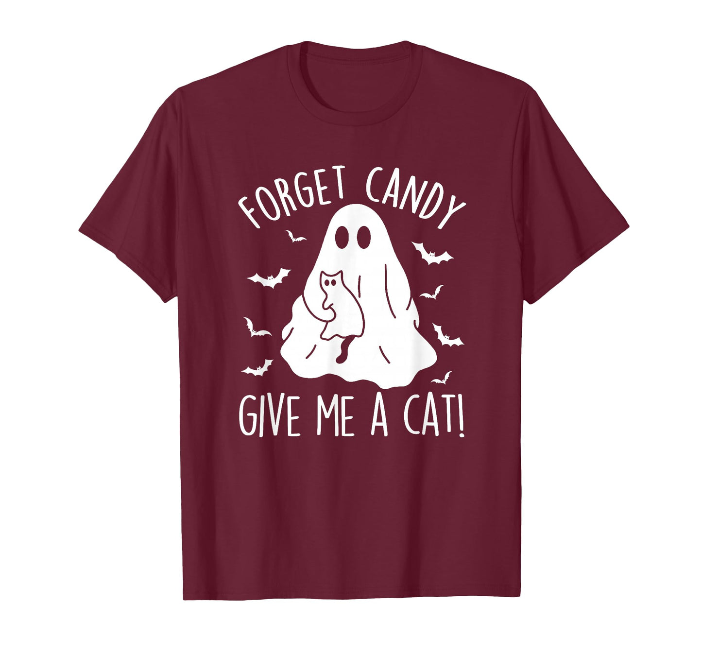 Halloween Forget Candy Give Me Cat Costume Women Men Kids T-Shirt