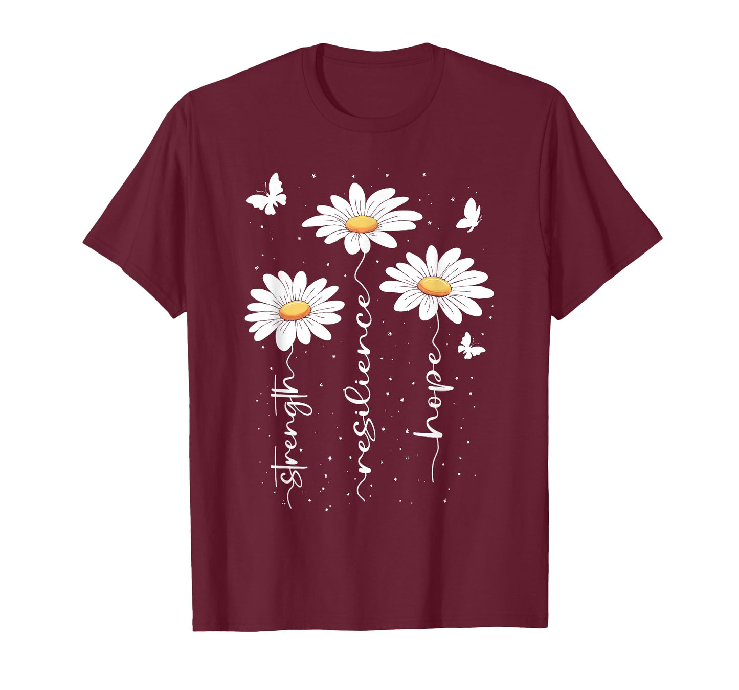 Inspirational Daisy Floral Cute Daisies Flower Nature Lover T-Shirt