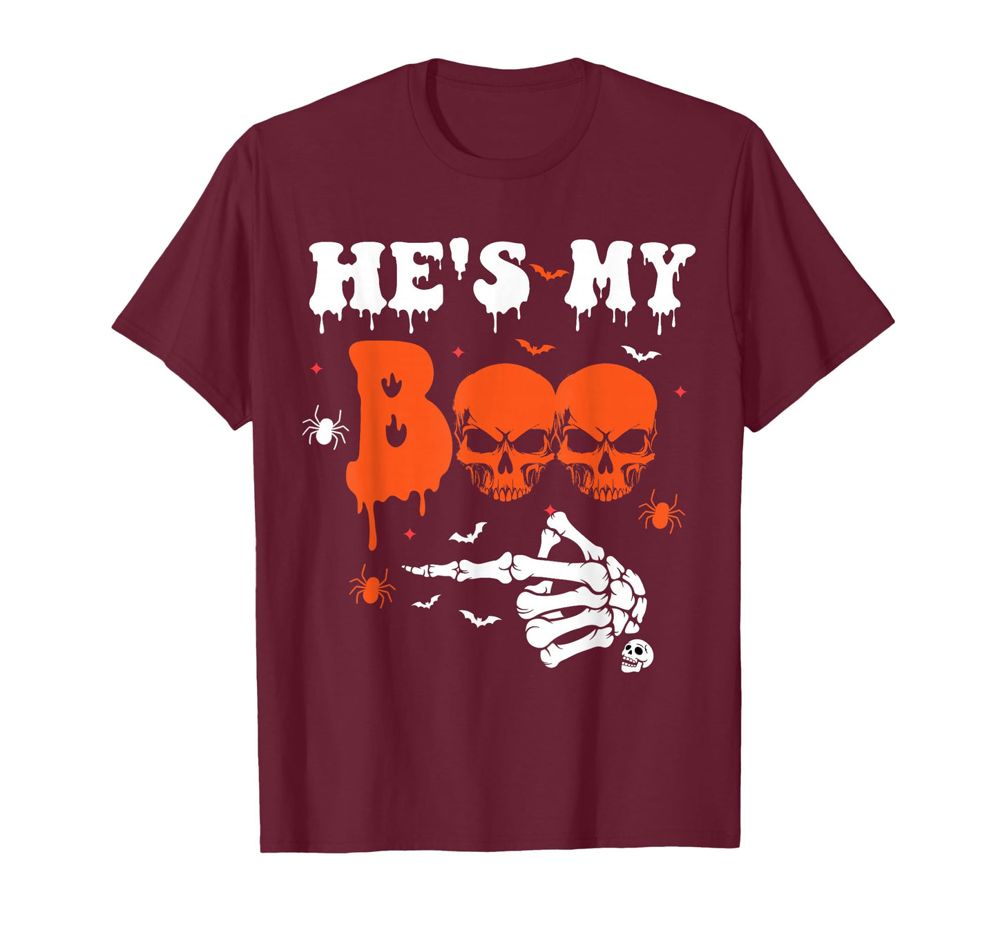 She’s My Boo Skeleton Couples Matching Couple Halloween T-Shirt