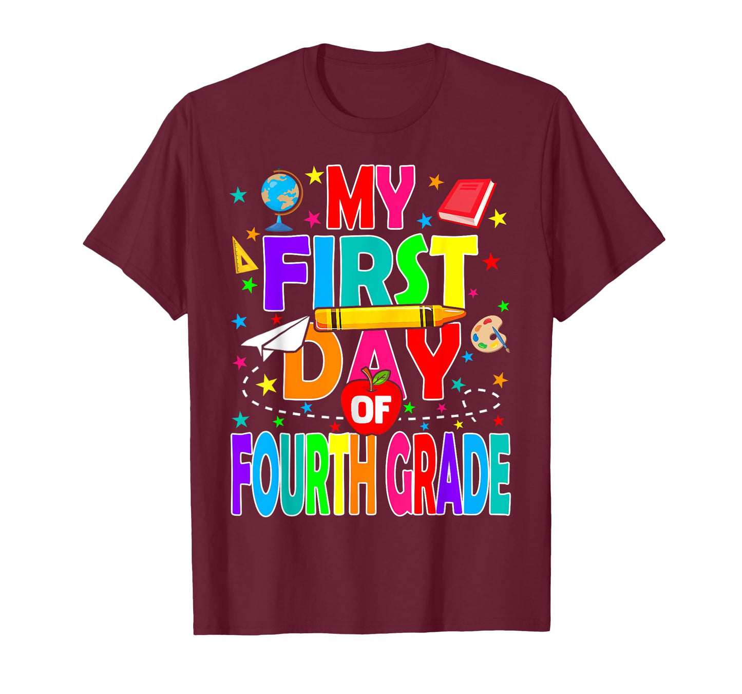 My First Day of Fourth Grade Back to School Boys Kids T-Shirt