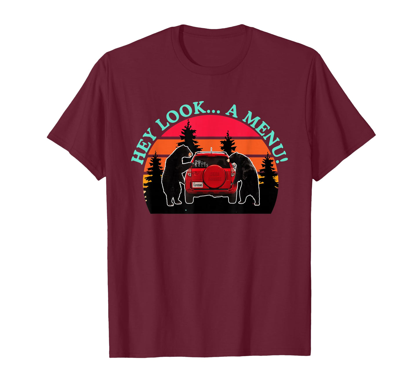 Hey Look A Menu Funny Bear Humor T-Shirt