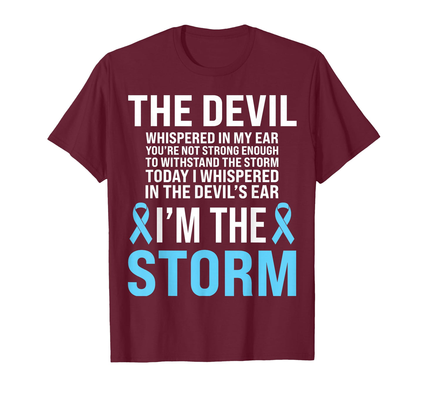 Prostate Cancer Awareness Light Blue Ribbon Dad Survivor T-Shirt