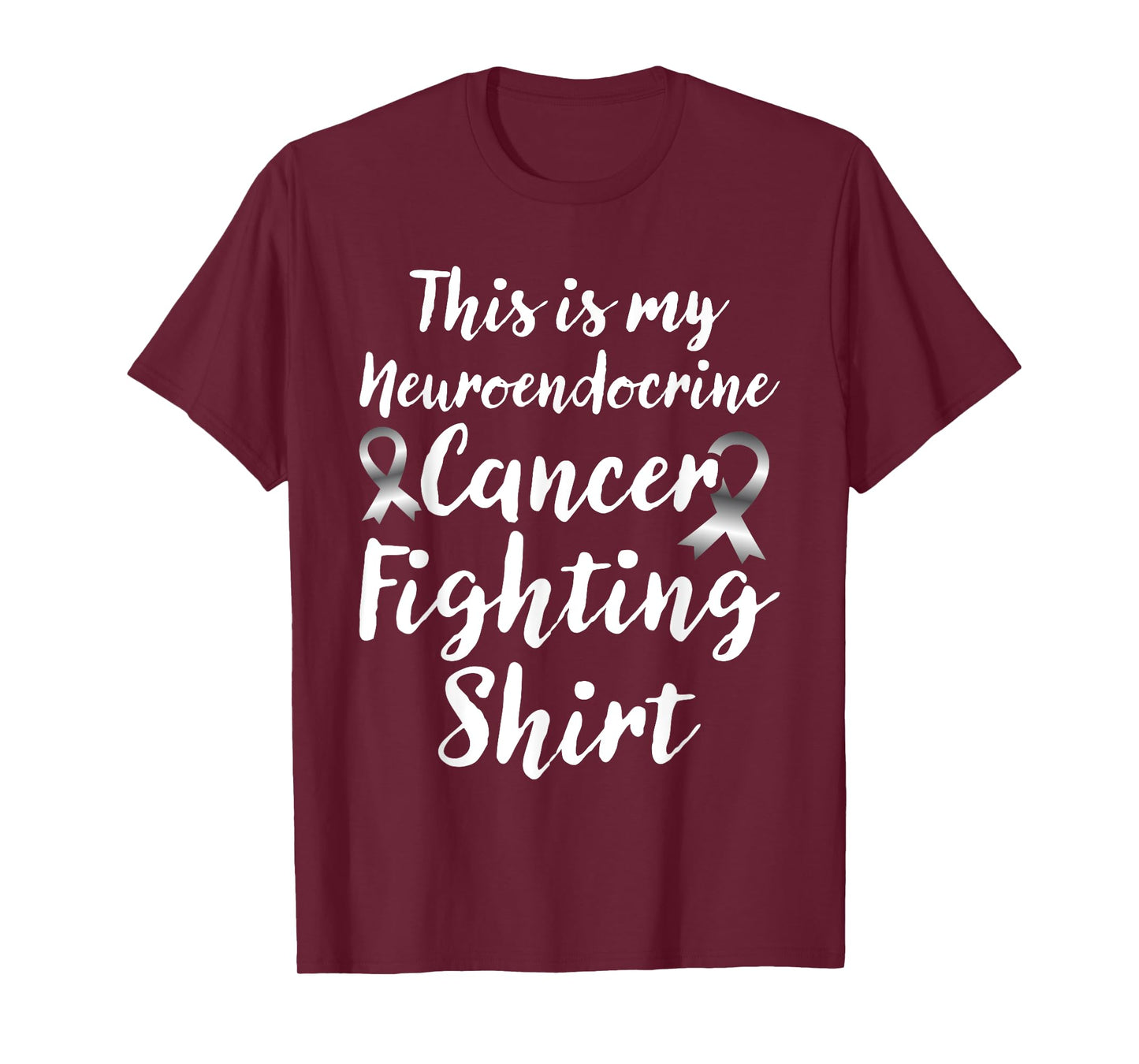 Neuroendocrine Cancer Awareness Zebra Ribbon This Is My Canc T-Shirt