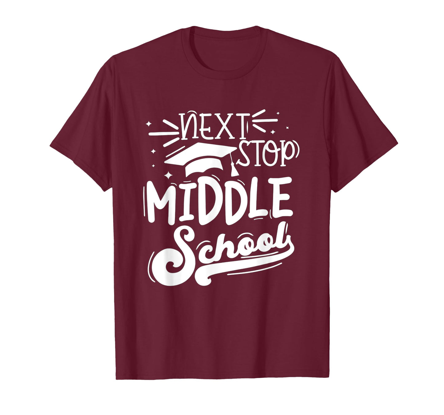 Next Stop Middle School Fifth Grade Graduation Summer Break T-Shirt