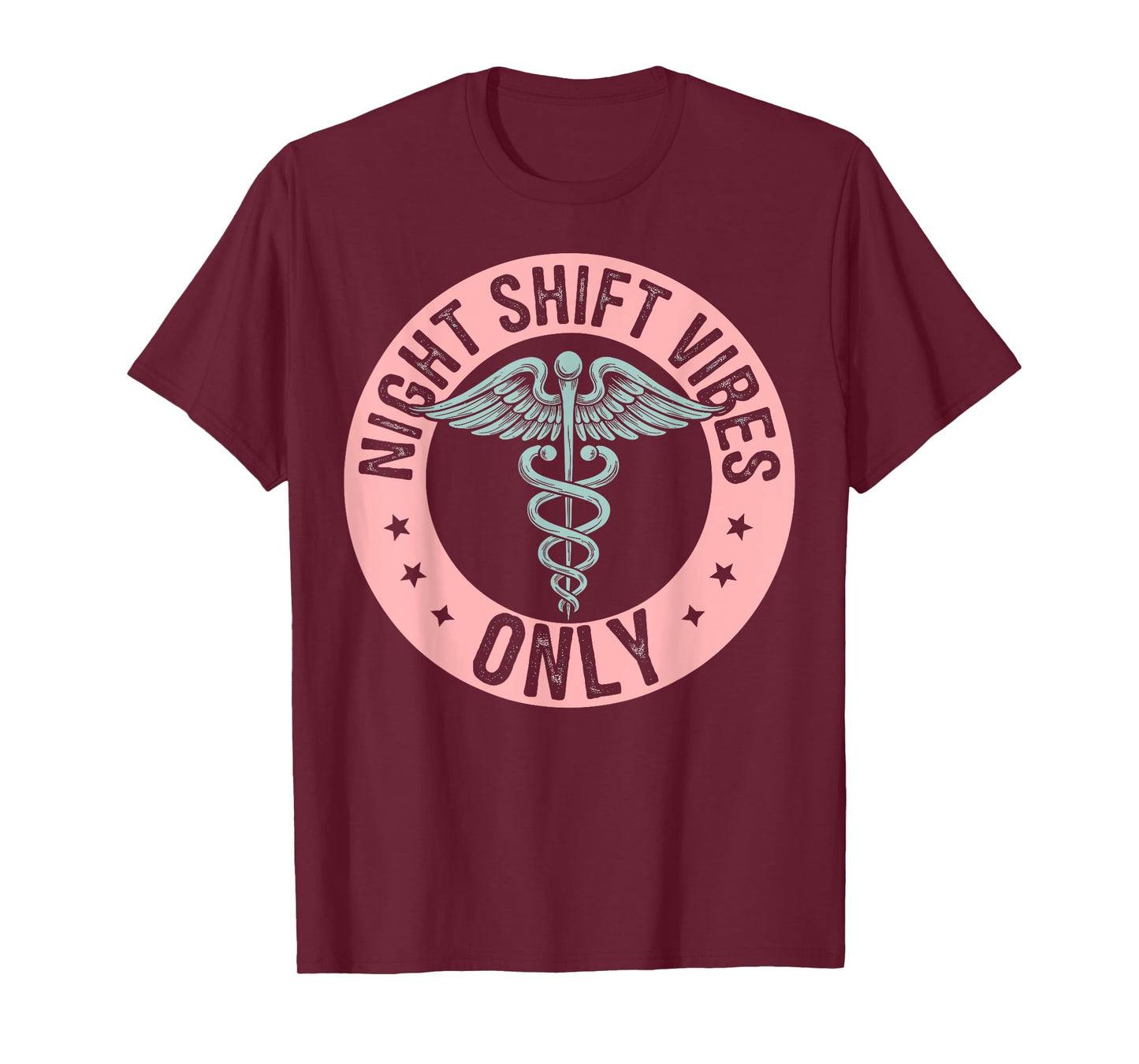 Night Shift Vibes Only Night Shift Nurse Nursing T-Shirt