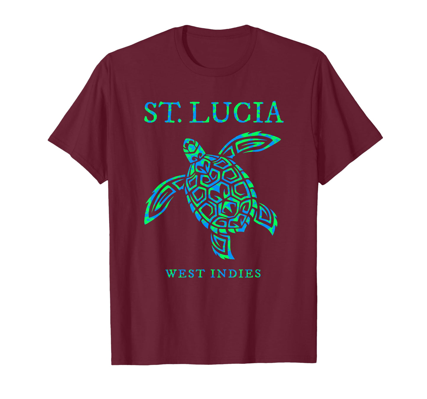 St Lucia Sea Turtle Boys Girls Toddler Colorful Souvenir T-Shirt