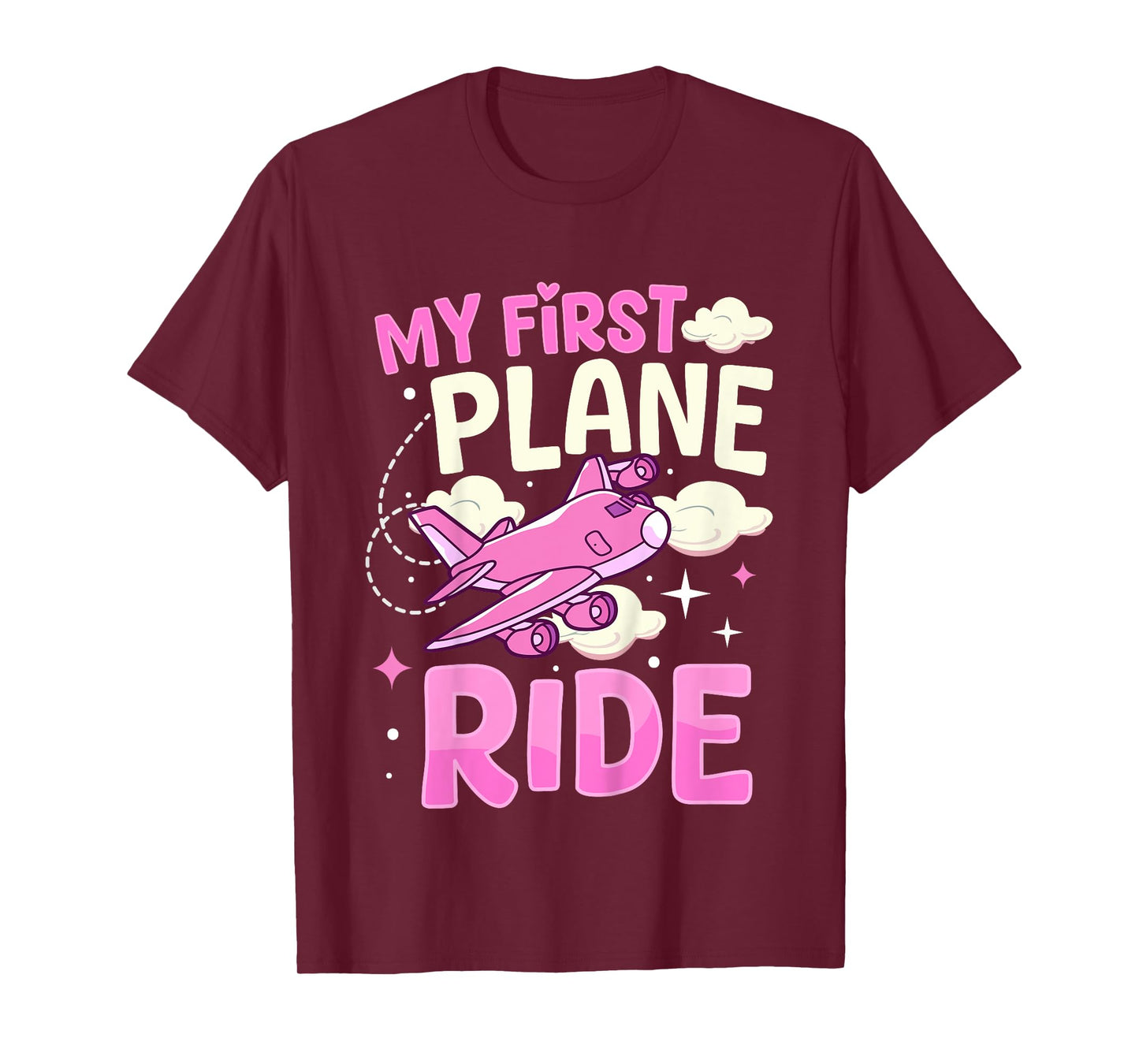 My First Plane Ride- First Time Flyer Girl T-Shirt