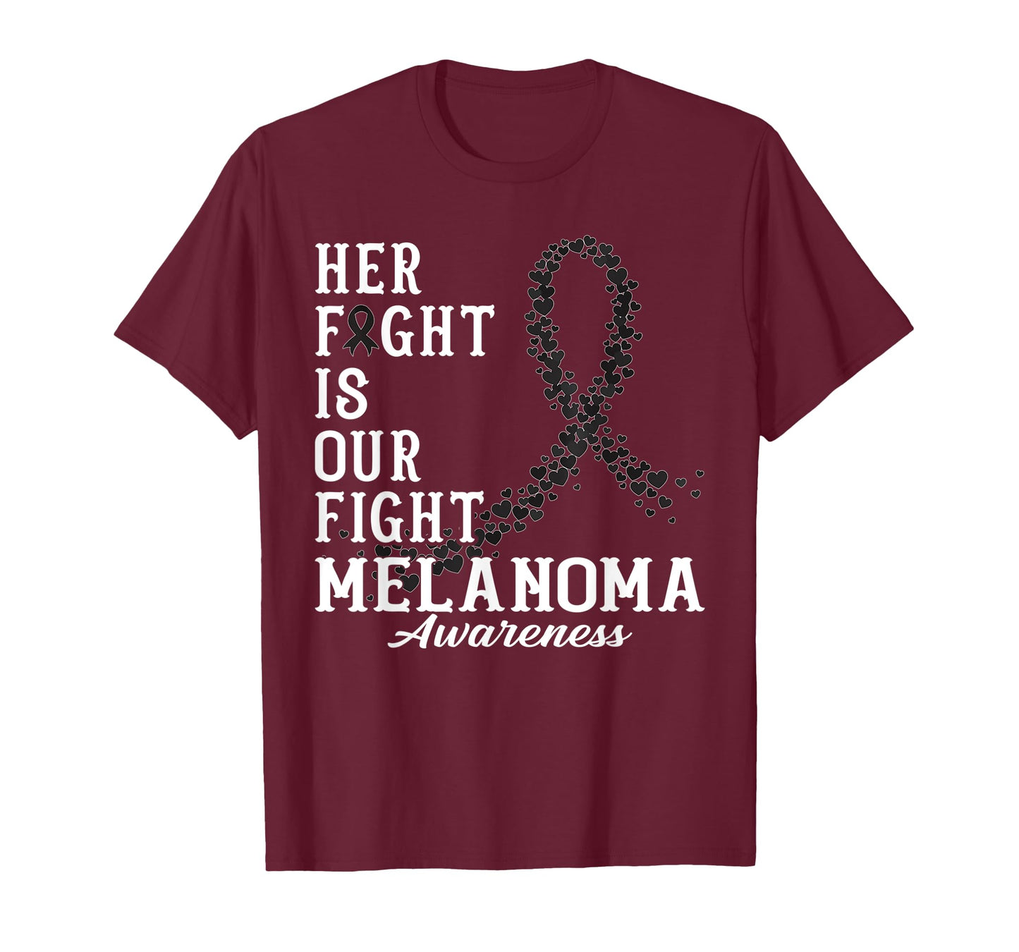 Her Fight Is Our Fight Melanoma Skin Awareness Day Supporter T-Shirt