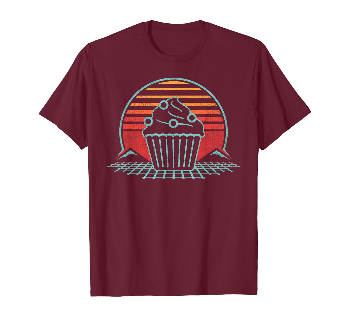 Cupcake Retro Vintage 80s Style Gift T-Shirt