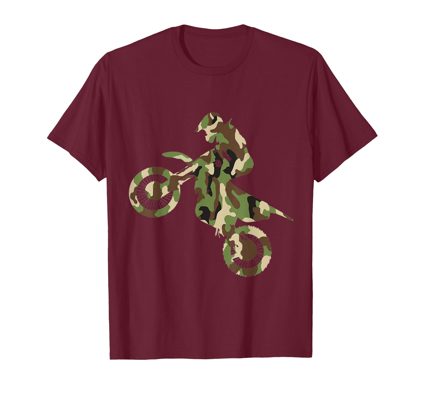 Motocross Dirt Bike Racing Shirt Camo Camouflage T-Shirt Boys T-Shirt