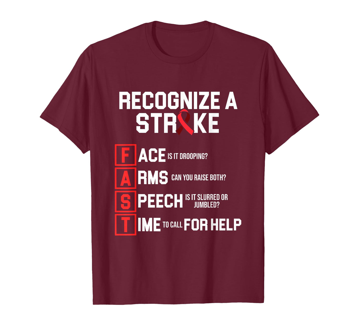 Stroke Awareness Survivor Fast Strong Warrior T-Shirt