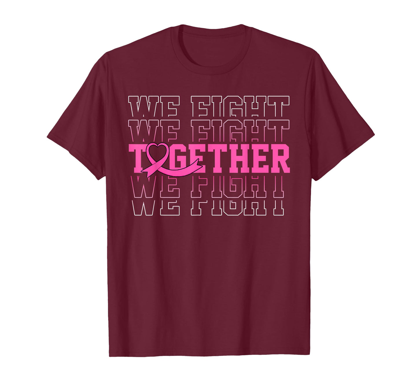 Vintage Retro Pink Ribbon Breast Cancer Awareness T-Shirt