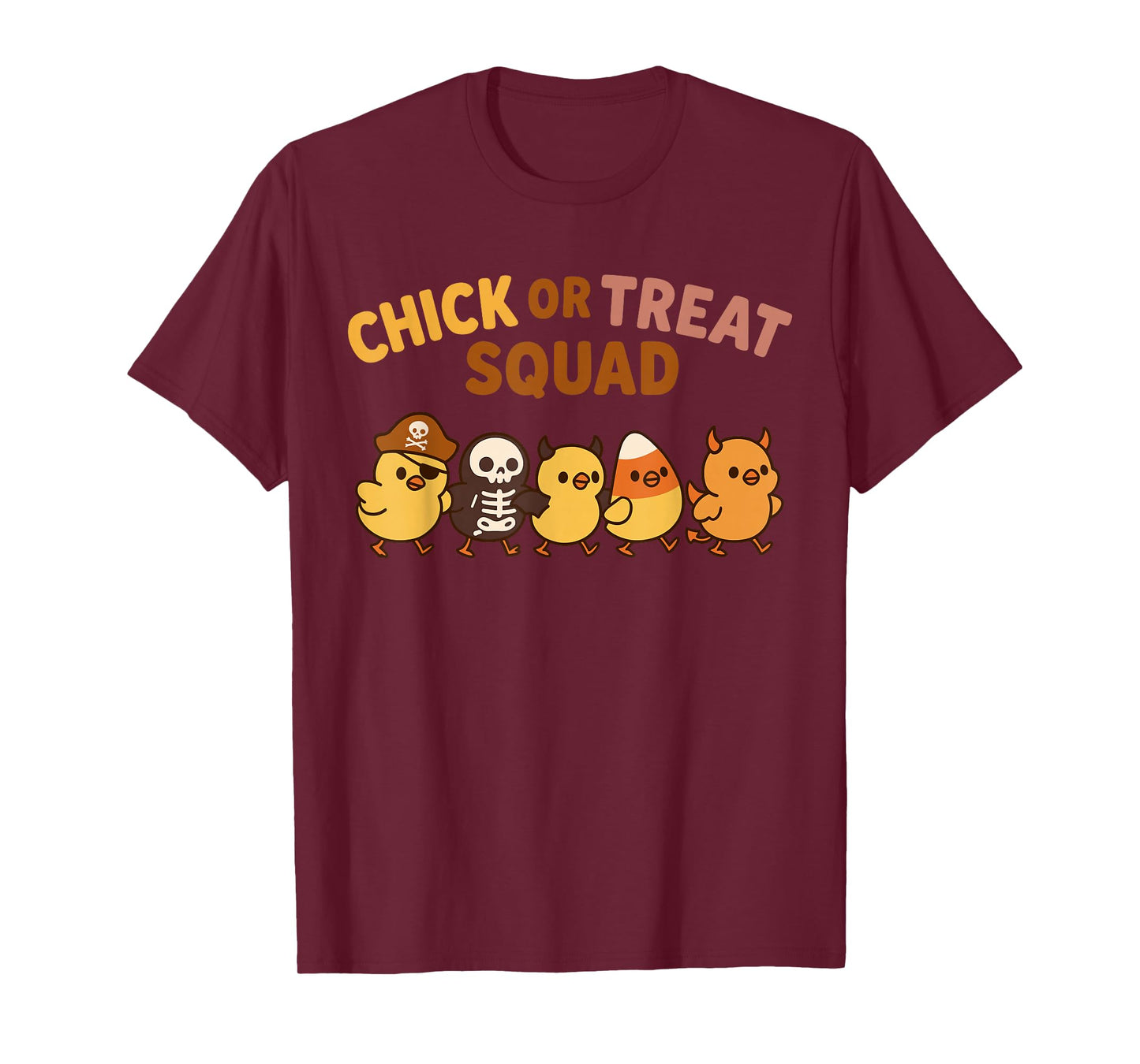 Funny Chick Halloween Costume Group Trick or Treat Squad T-Shirt