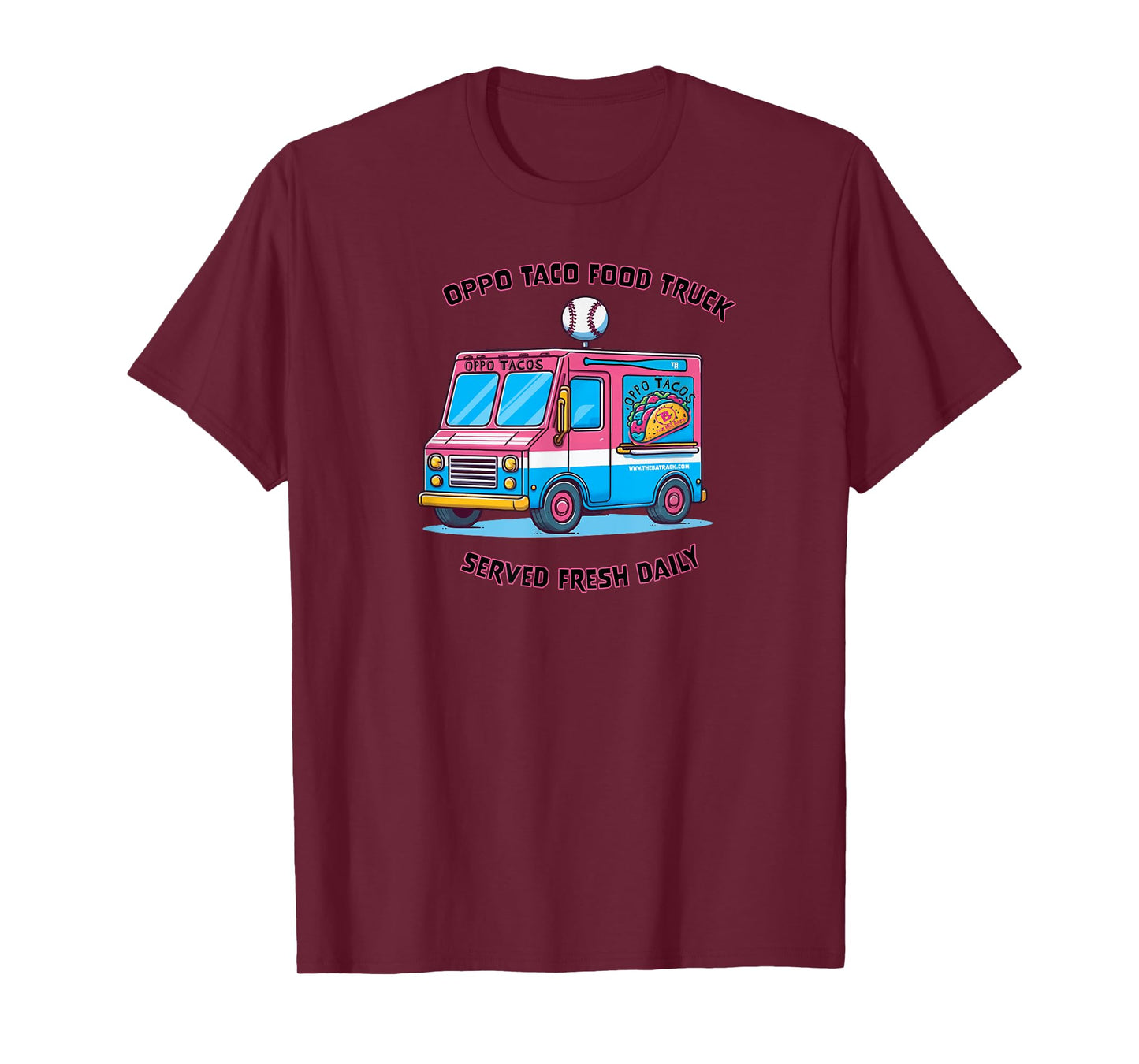 Baseball Oppo Taco Food Truck T-Shirt