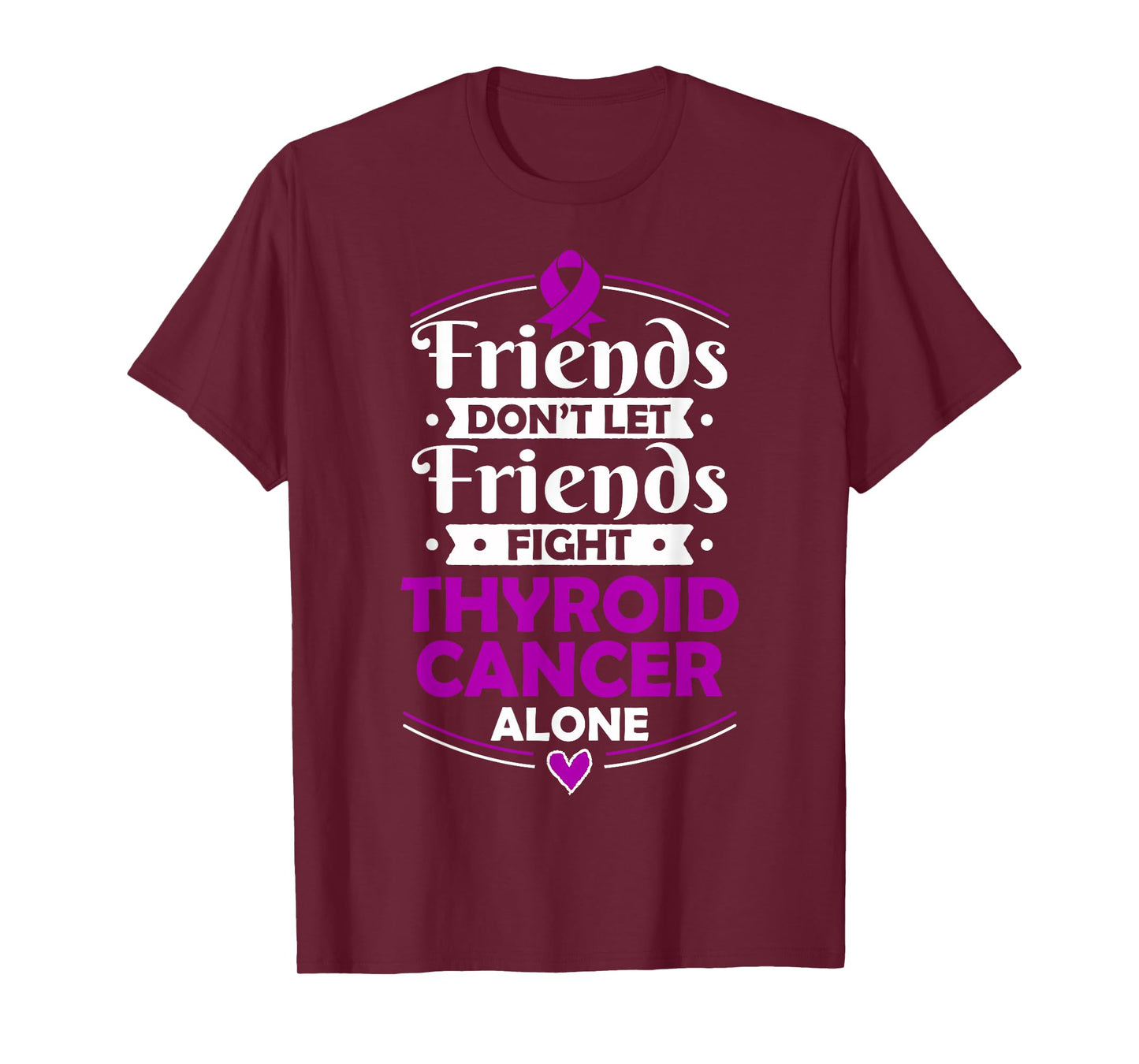 Purple Awareness Ribbon - Gift for Thyroid Cancer Patients