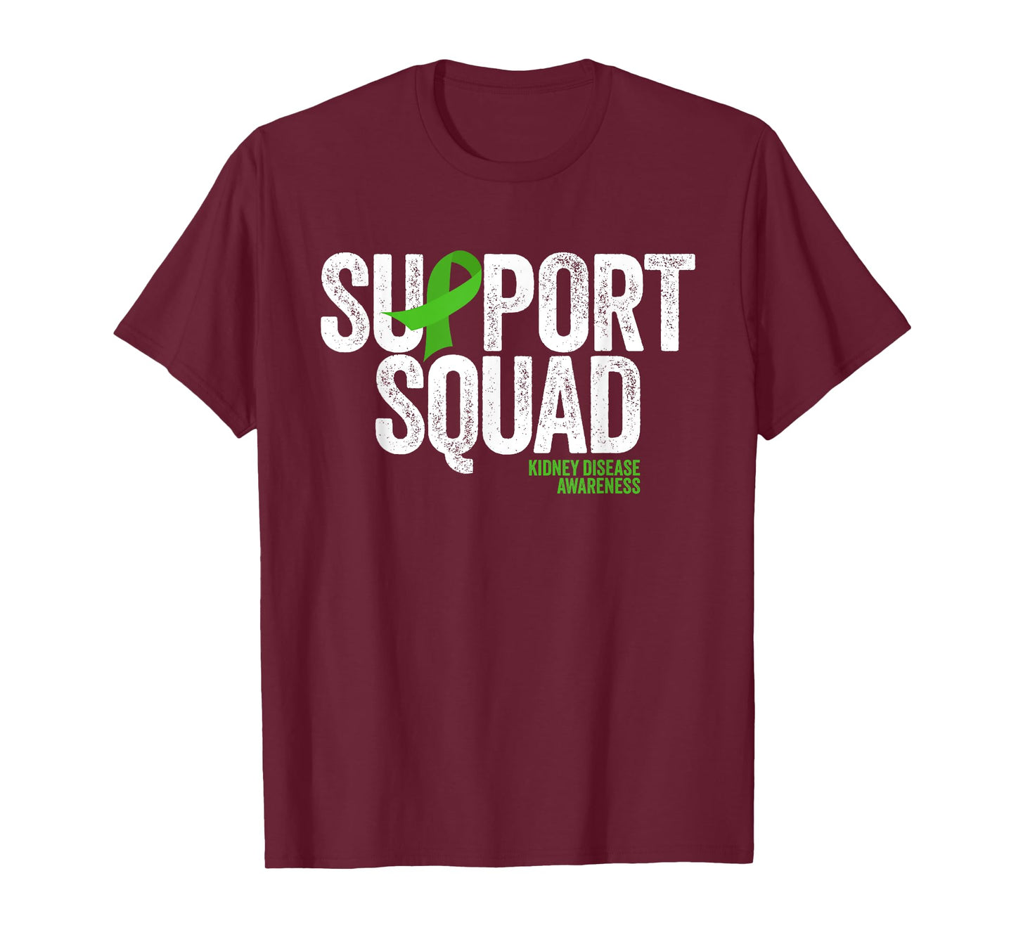Support Squad Distressed Family Kidney disease Awareness T-Shirt