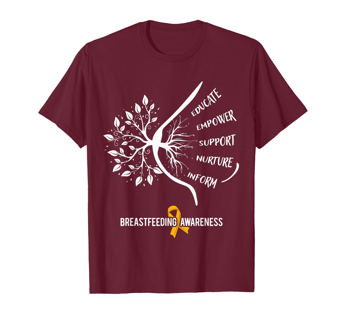 Breastfeeding Awareness Family USA Breast Milk Lactation Mom T-Shirt