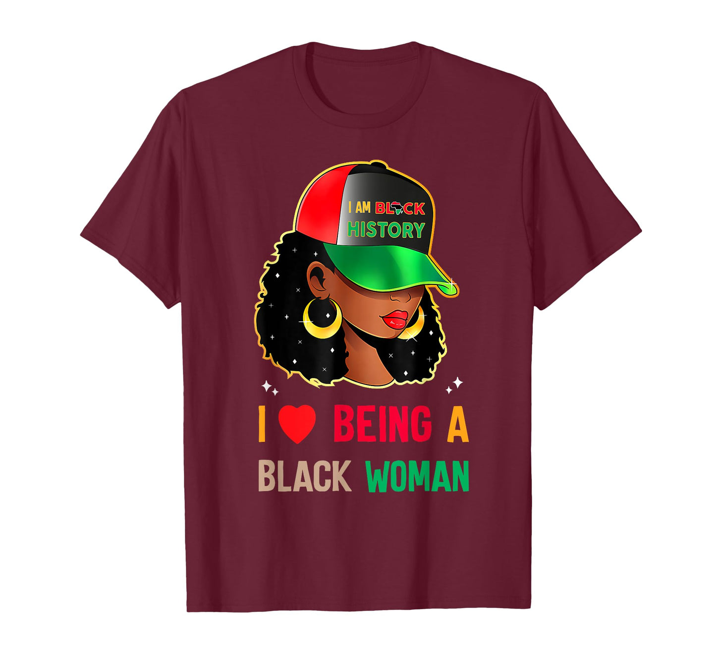 I Love Being A Black Woman Black History Month T-Shirt