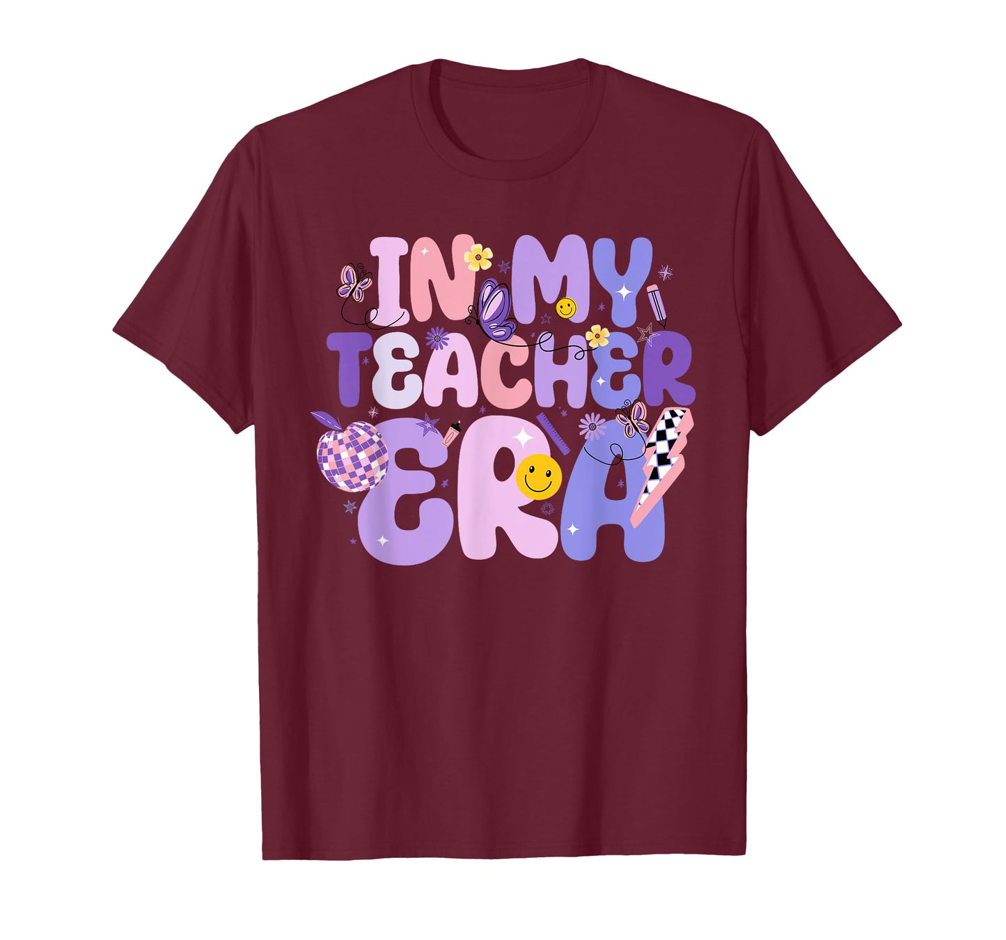 In My Teacher Era First Day Of School Back To School Retro T-Shirt for Men Women