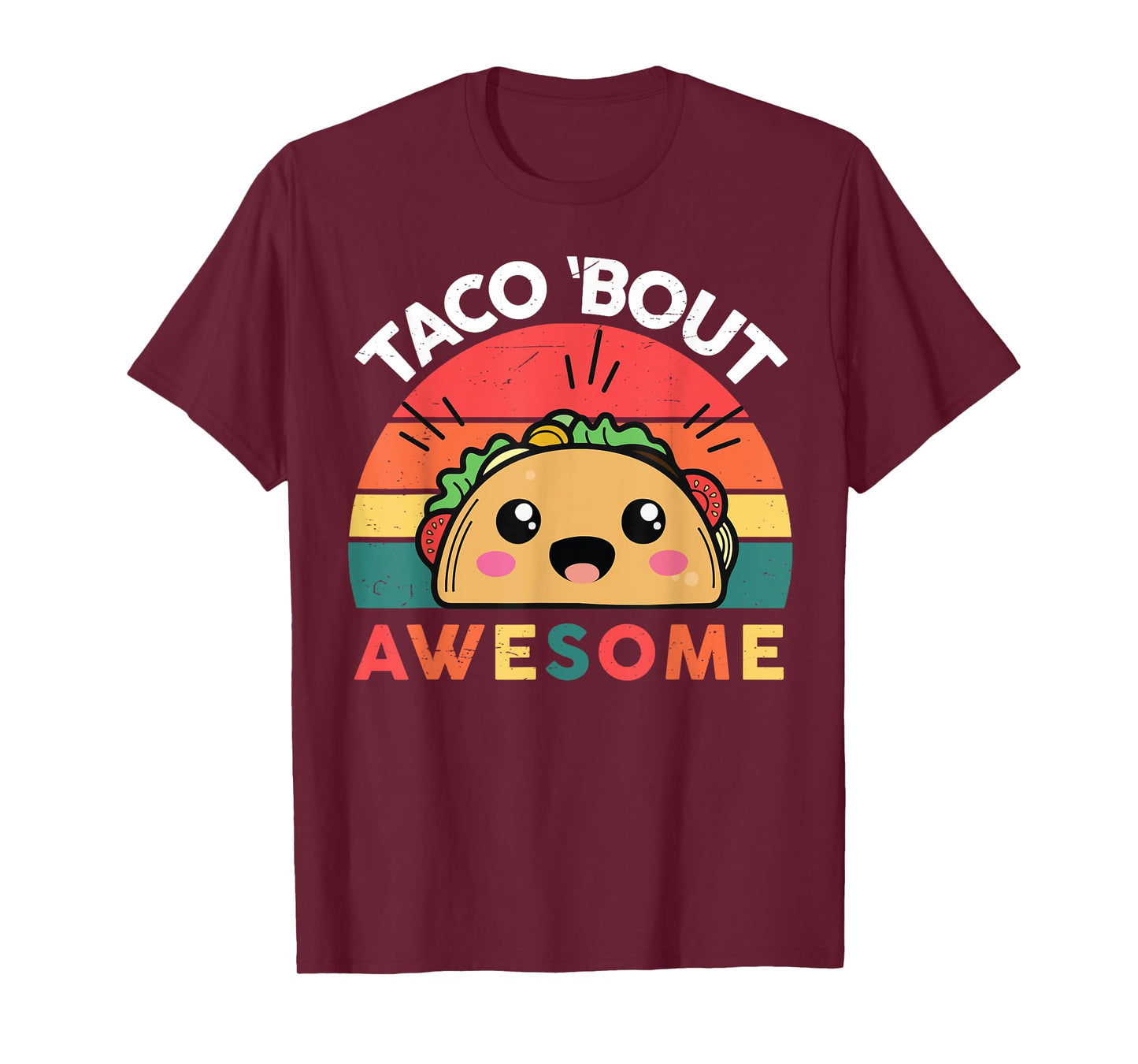 Taco-Shirt TACO BOUT AWESOME kids boys girls Funny Tacos T-Shirt