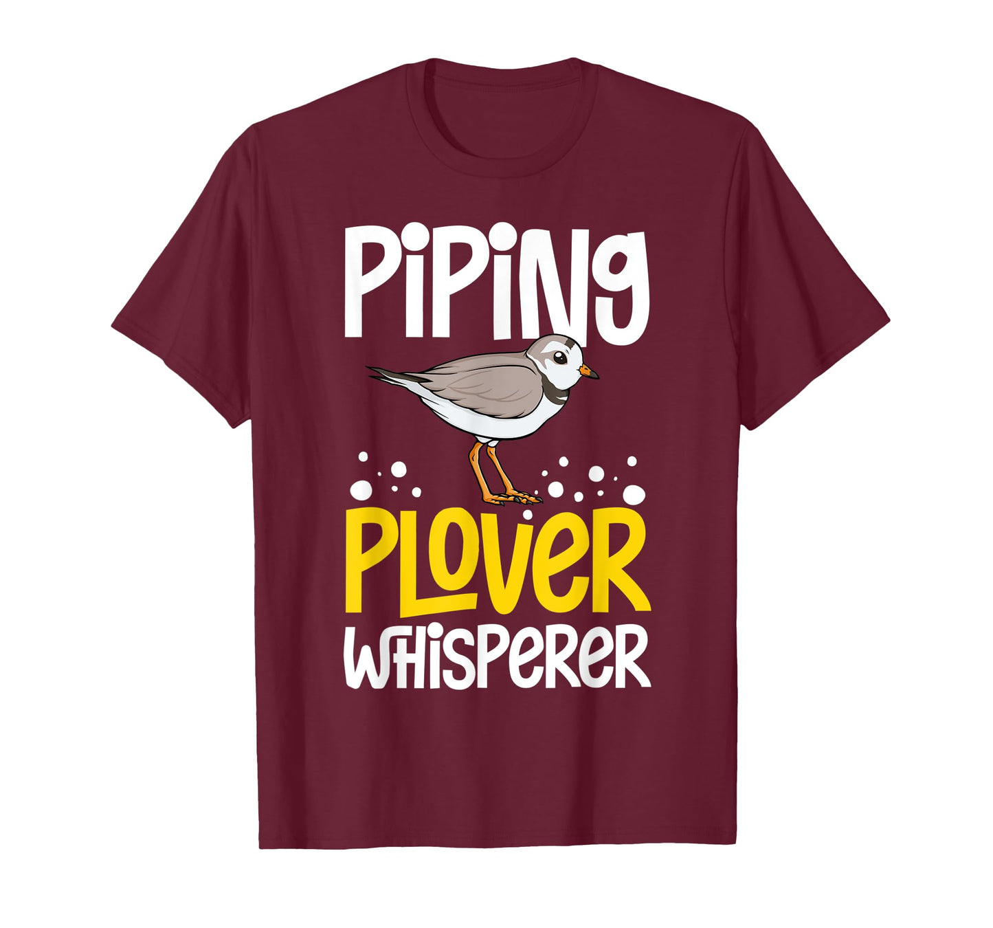 Piping Plover Bird Funny Cute Animal Watching T-Shirt