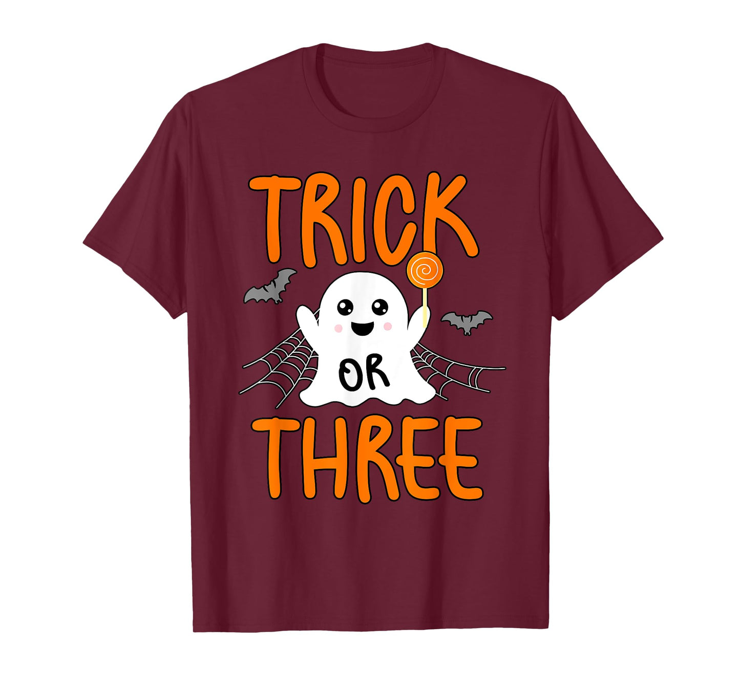 Trick or Three Theme Halloween 3rd Birthday Party Spooky T-Shirt