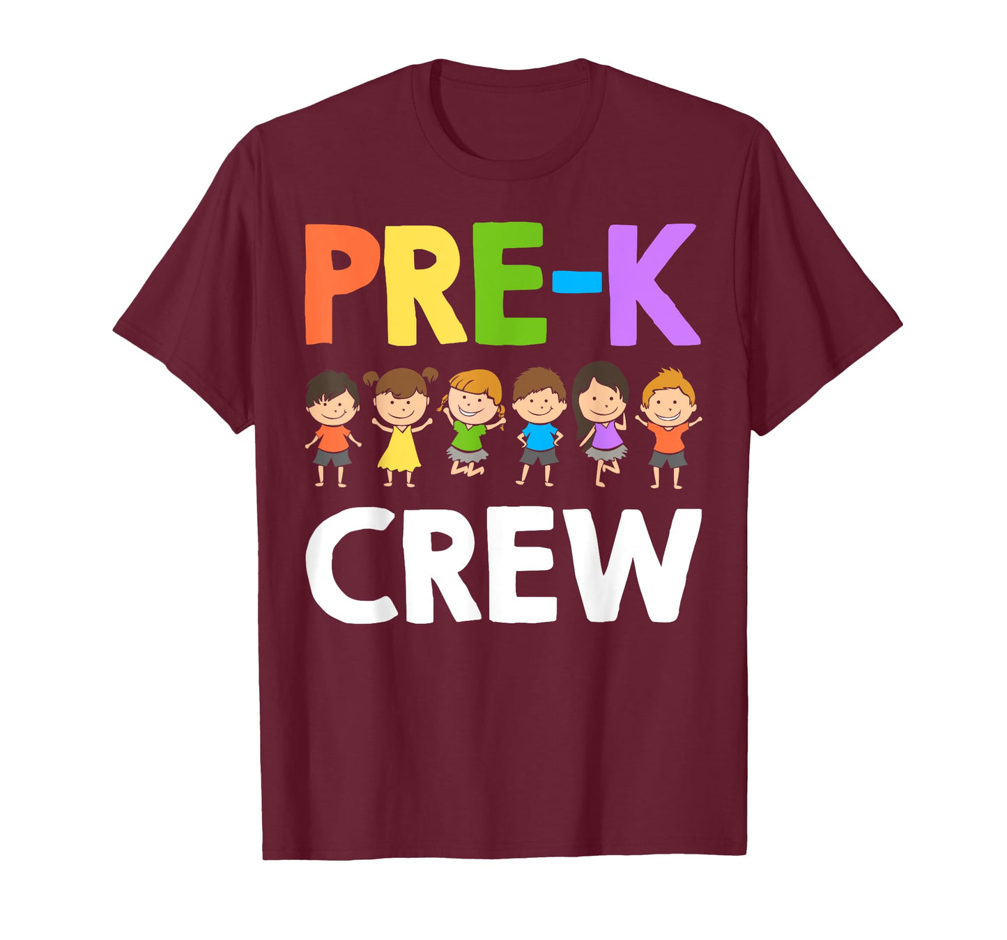 Funny Preschool Teacher Designs For Men Women Pre-K Crew T-Shirt