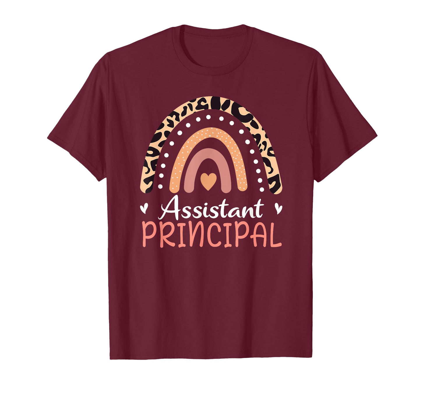 Assistant Principal Leopard Rainbow Appreciation Women T-Shirt