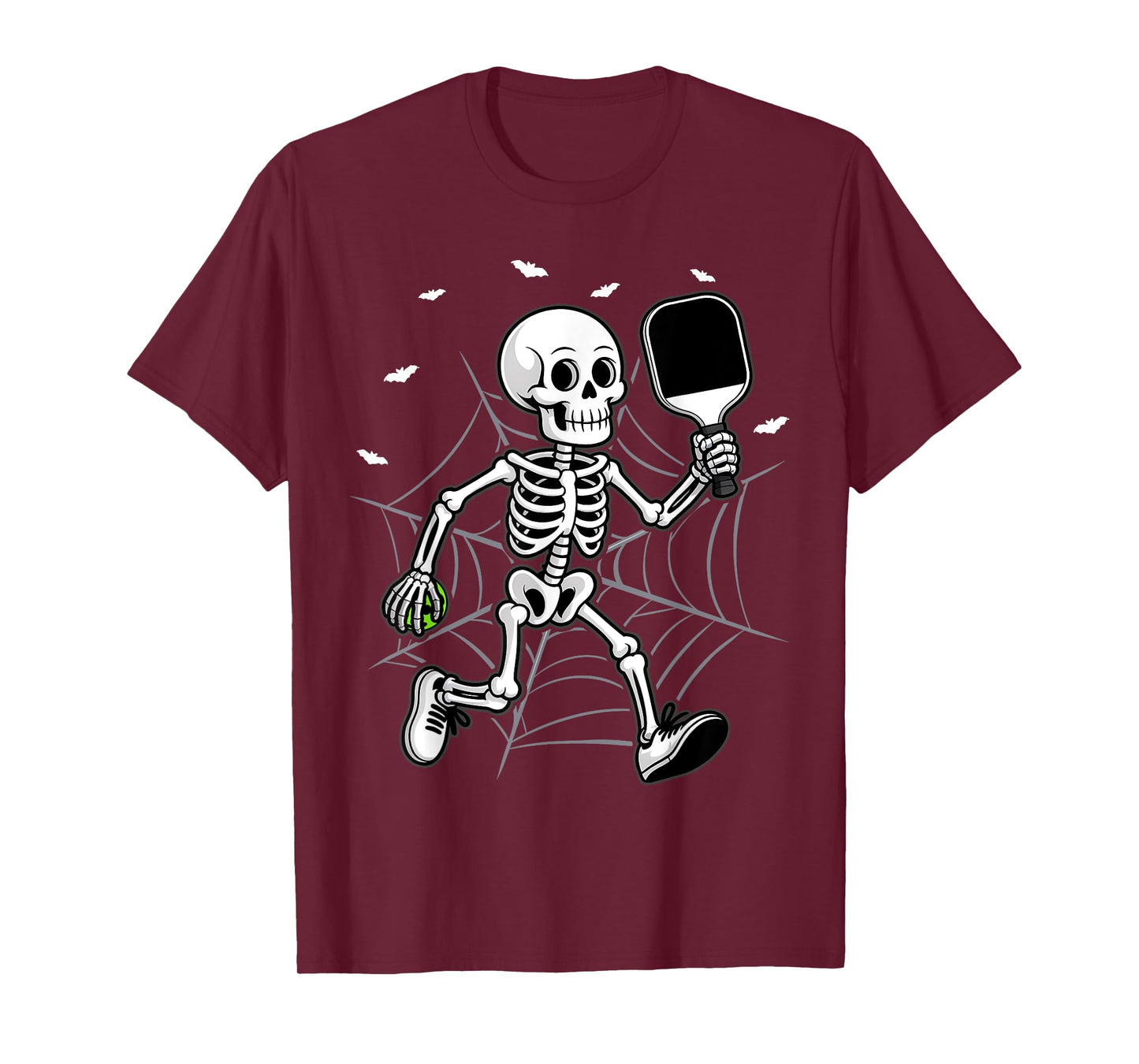 Funny Halloween Pickleball Costume Skeleton T-Shirt
