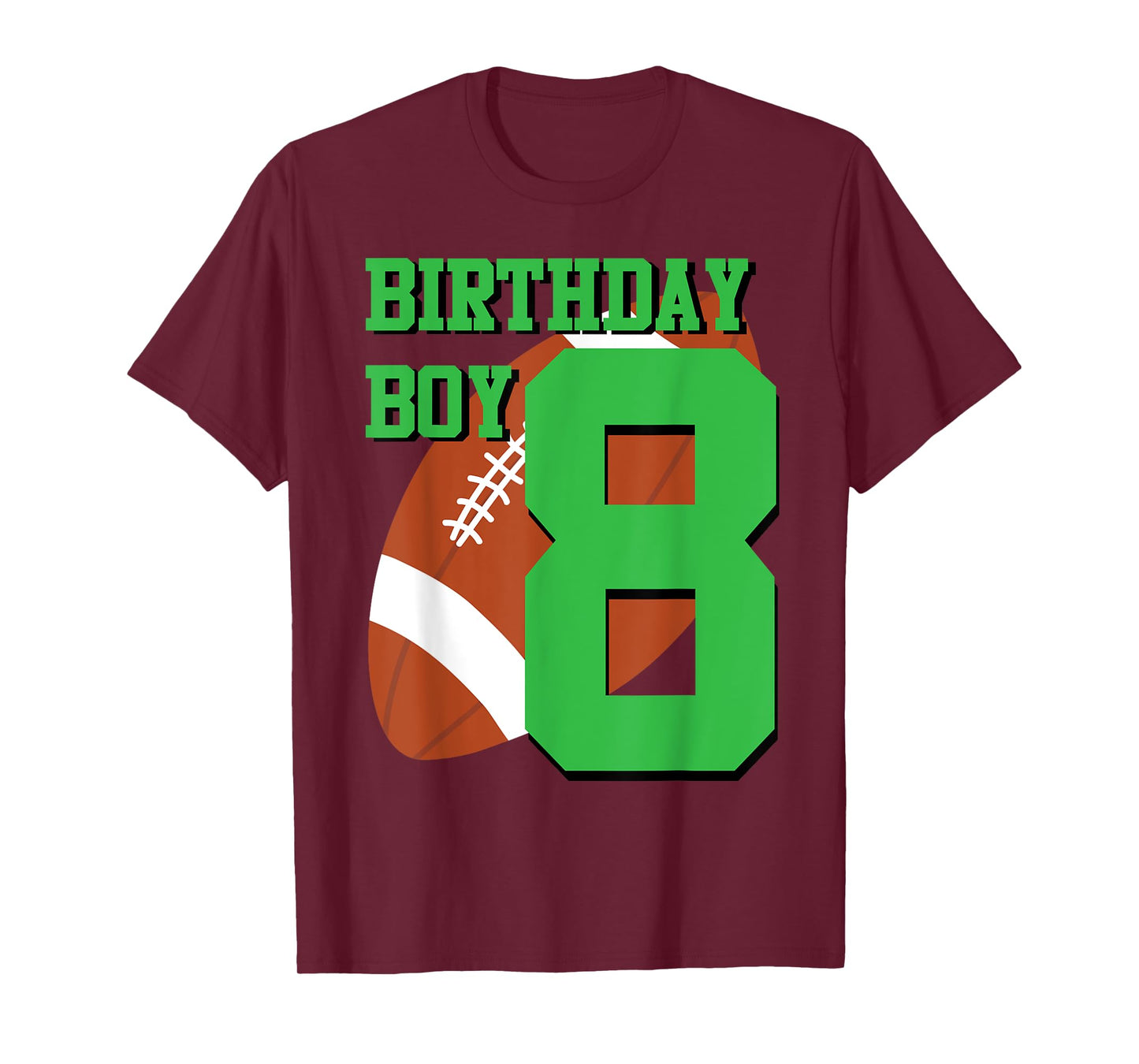 8th Birthday Football Boy Shirt | 8 year old Field Players T-Shirt