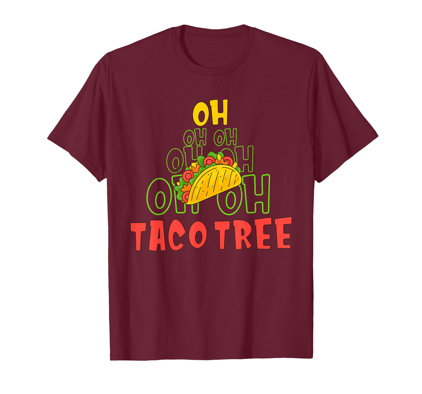 Oh Taco Tree Christmas Pun T-Shirt