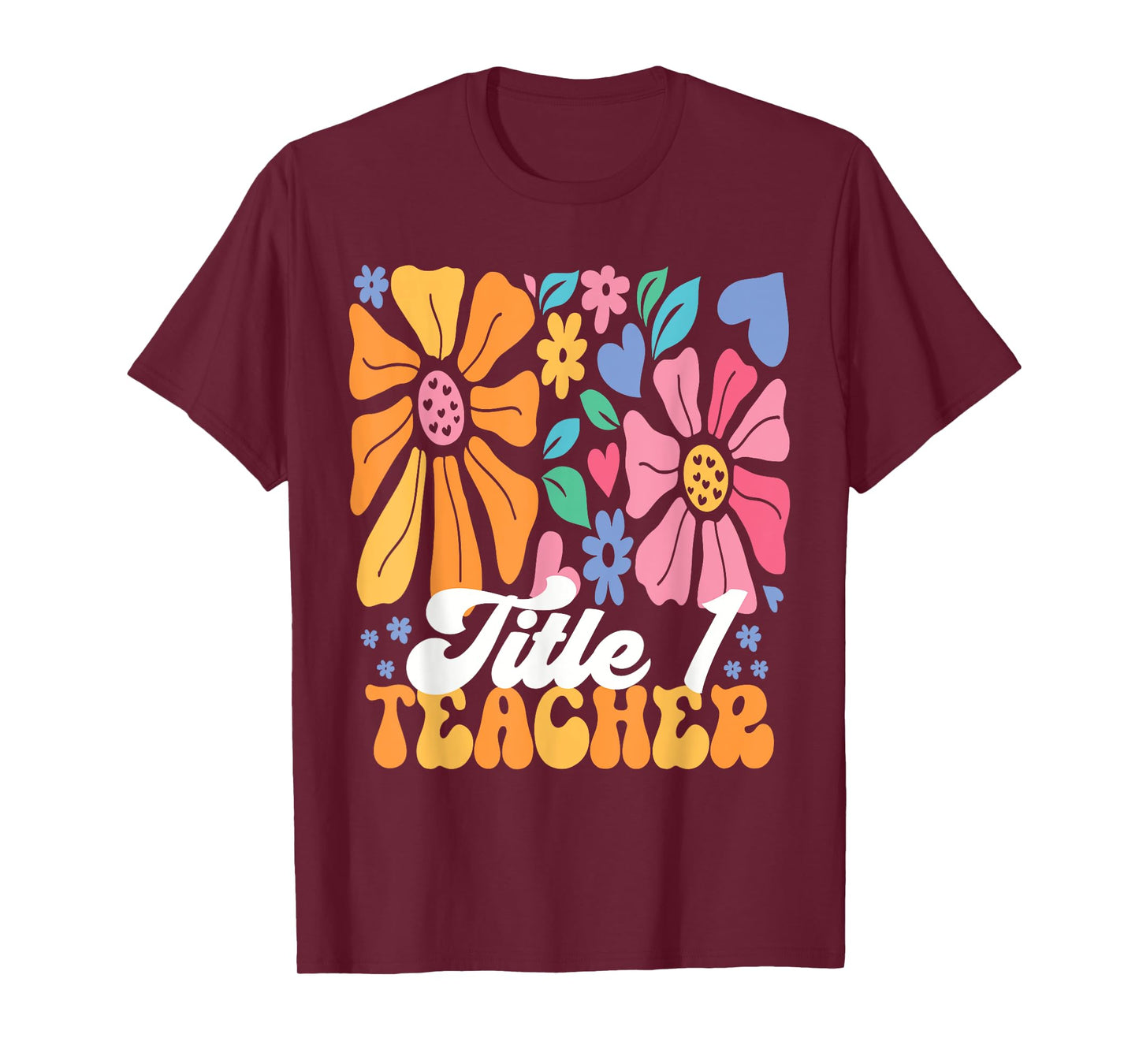 Title 1 Teacher Appreciation Reading Teacher Back To School T-Shirt