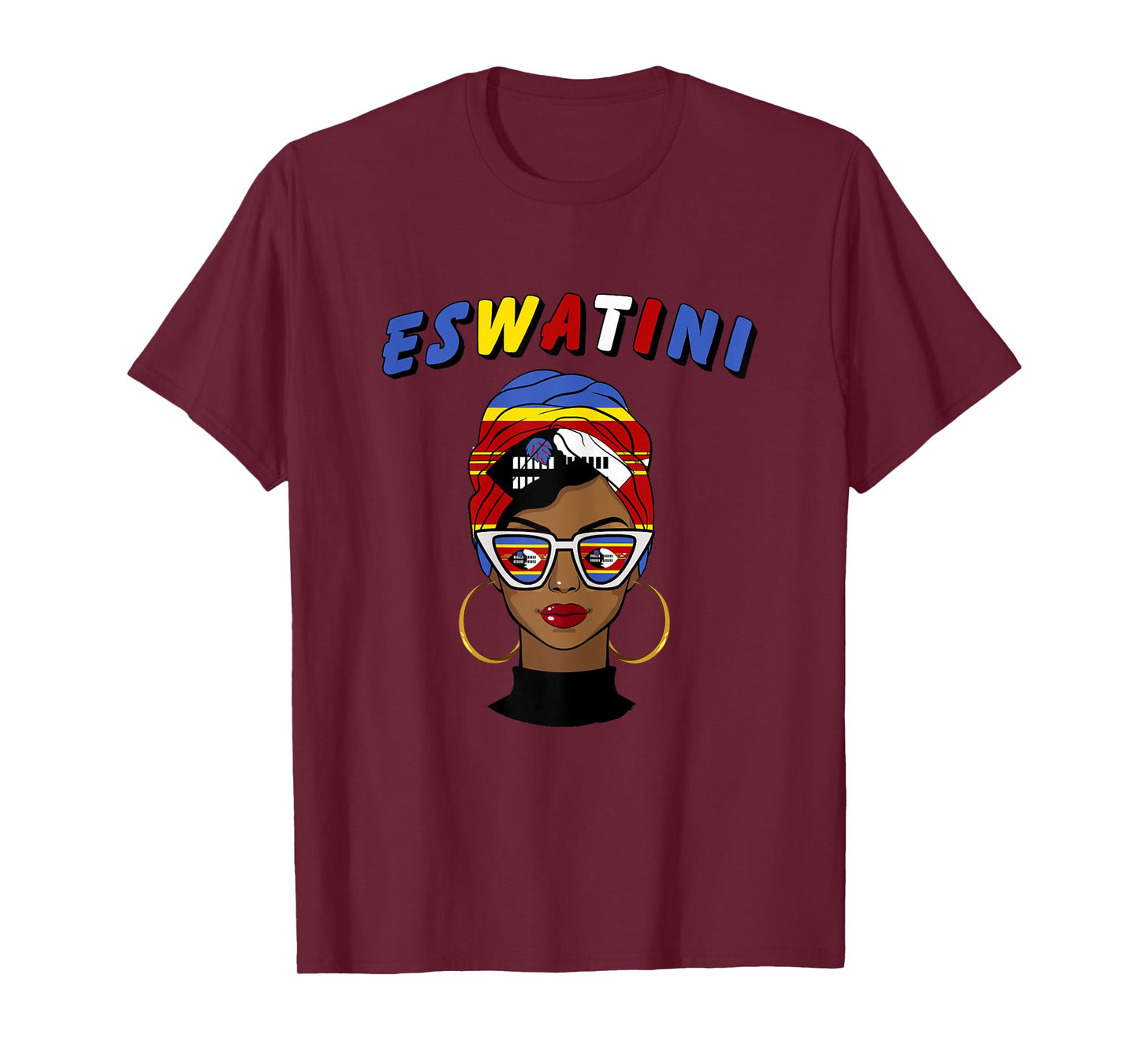 Eswatini , Eswatini Flag, Eswatini Girl, Eswatini Women T-Shirt