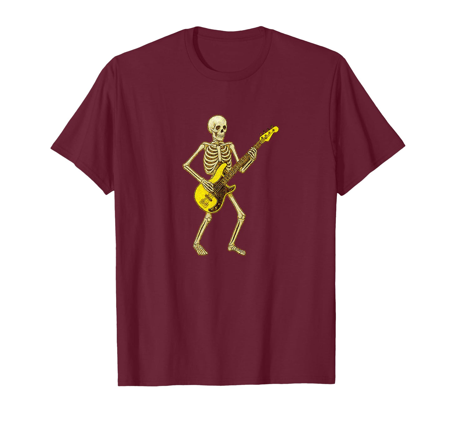Skeleton Playing Electric Guitar - Guitarist Band Rock Metal T-Shirt