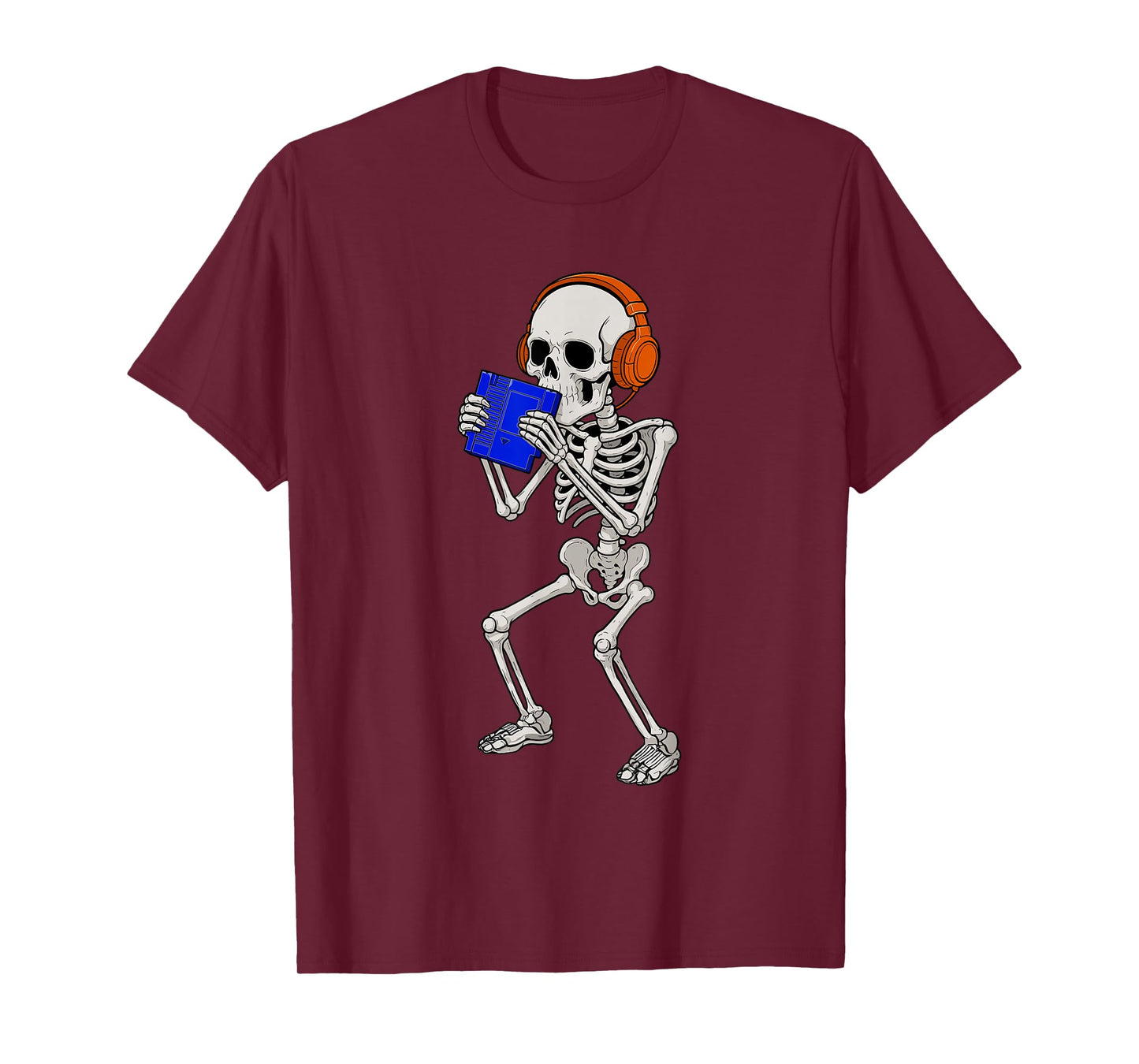 Halloween Skeleton Gamer Video Gaming Funny Skeleton Gaming T-Shirt