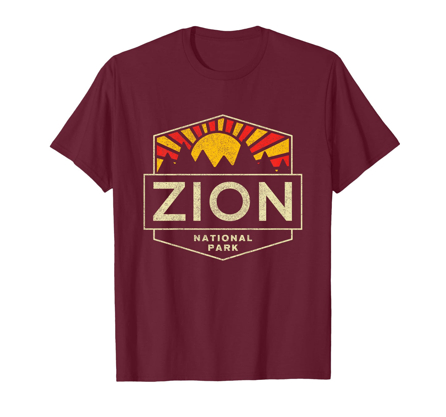 Retro Zion National Park Utah Mountain Boys Girls Toddler T-Shirt