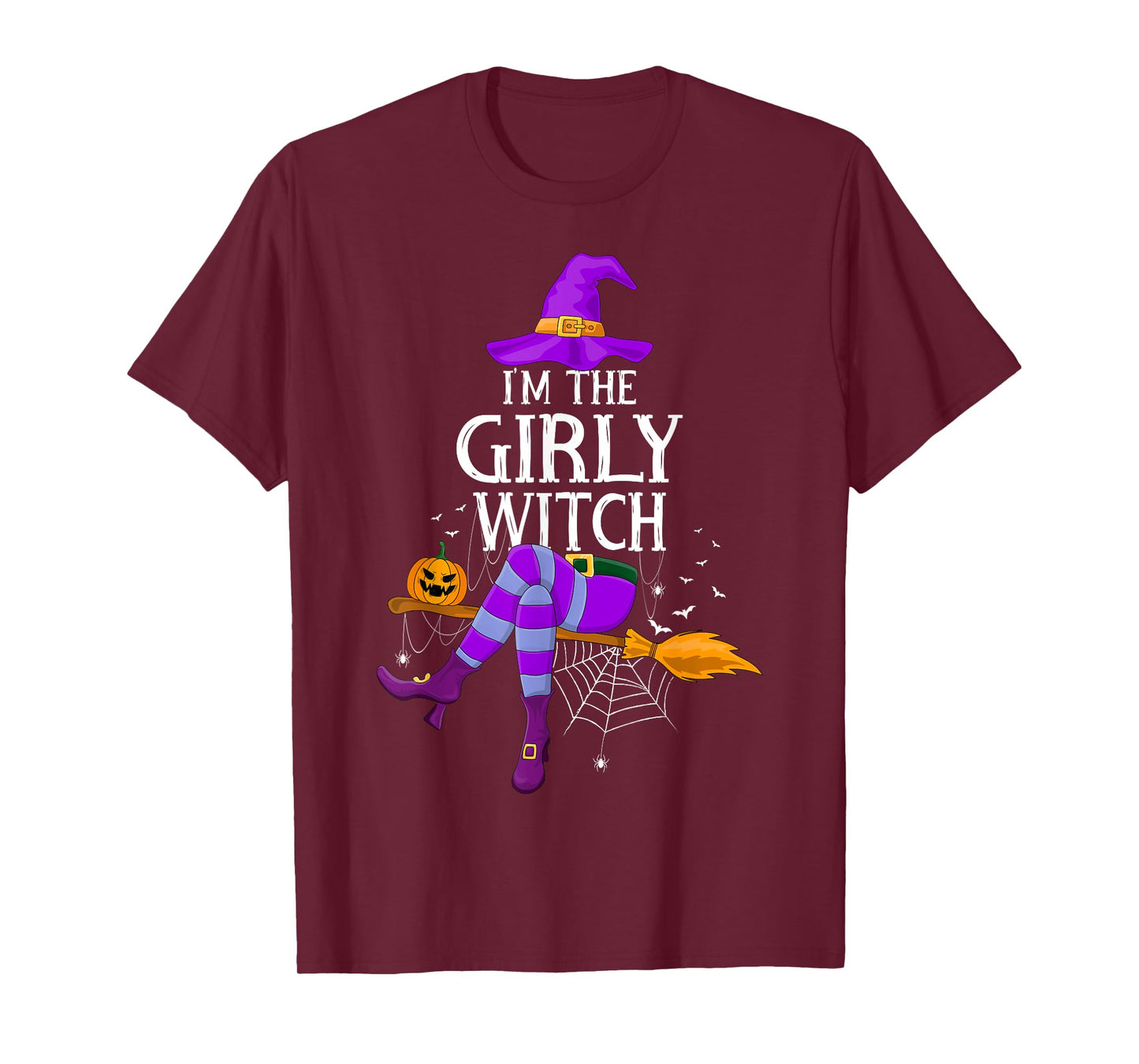 Matching Family Costume I'm The Girly Witch Halloween Women T-Shirt