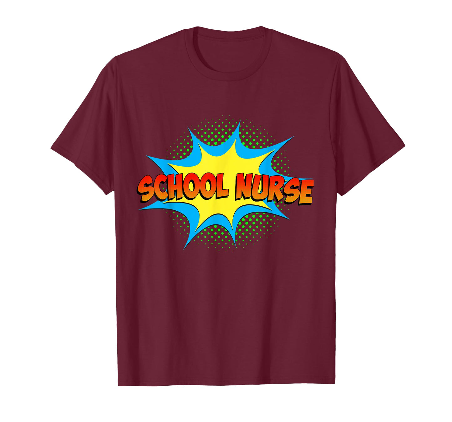 School Nurse Superhero Comics Cool International Nurses Day T-Shirt