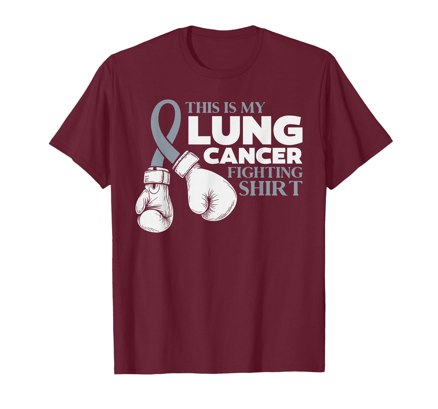 This is My Lung Cancer Month Awareness White Ribbon Support T-Shirt